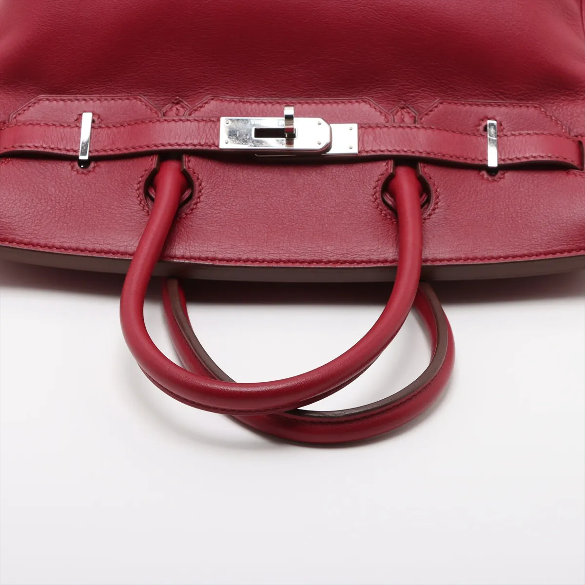 [Individually wrapped] Hermes Birkin 30 Le Tourne Vaux Swift Ruby Silver Hardware N:2010 — view 5