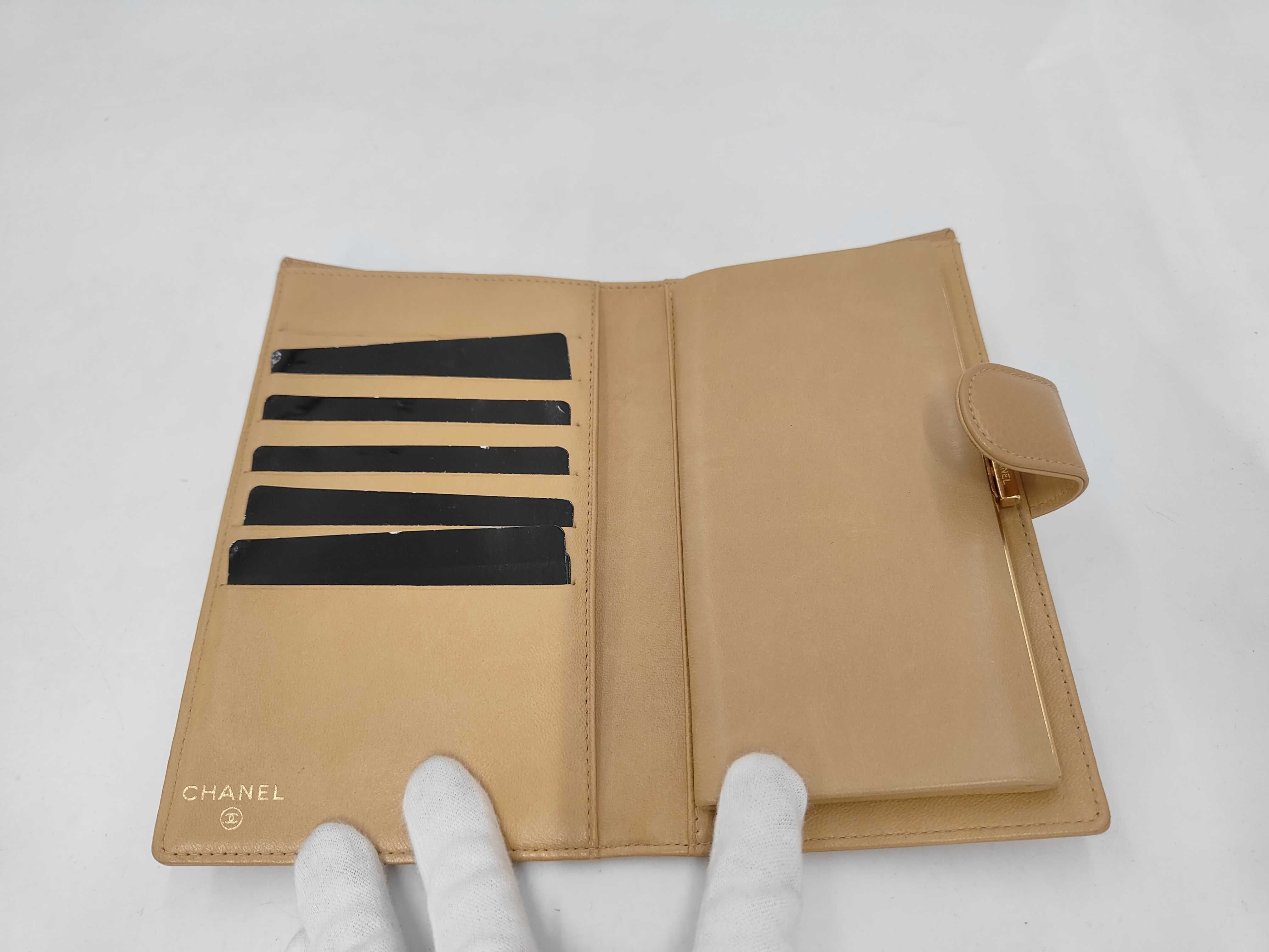wallet, Chanel long wallet, 10161639, Coco Mark, beige, with box and guarantee card. — view 7