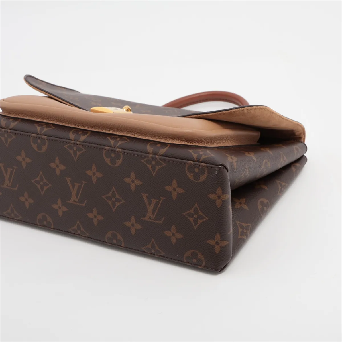 Monogram x Leather Marignan M44257 AR5129 Brown x Beige RFID reaction available — view 3