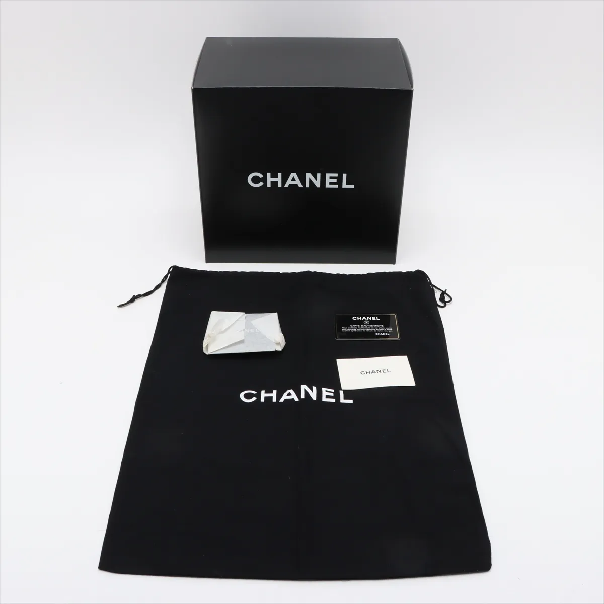 Cambon Line Lambskin Handbag, Black x White, Gold Hardware, 9819792, Serial Number 9 — view 10