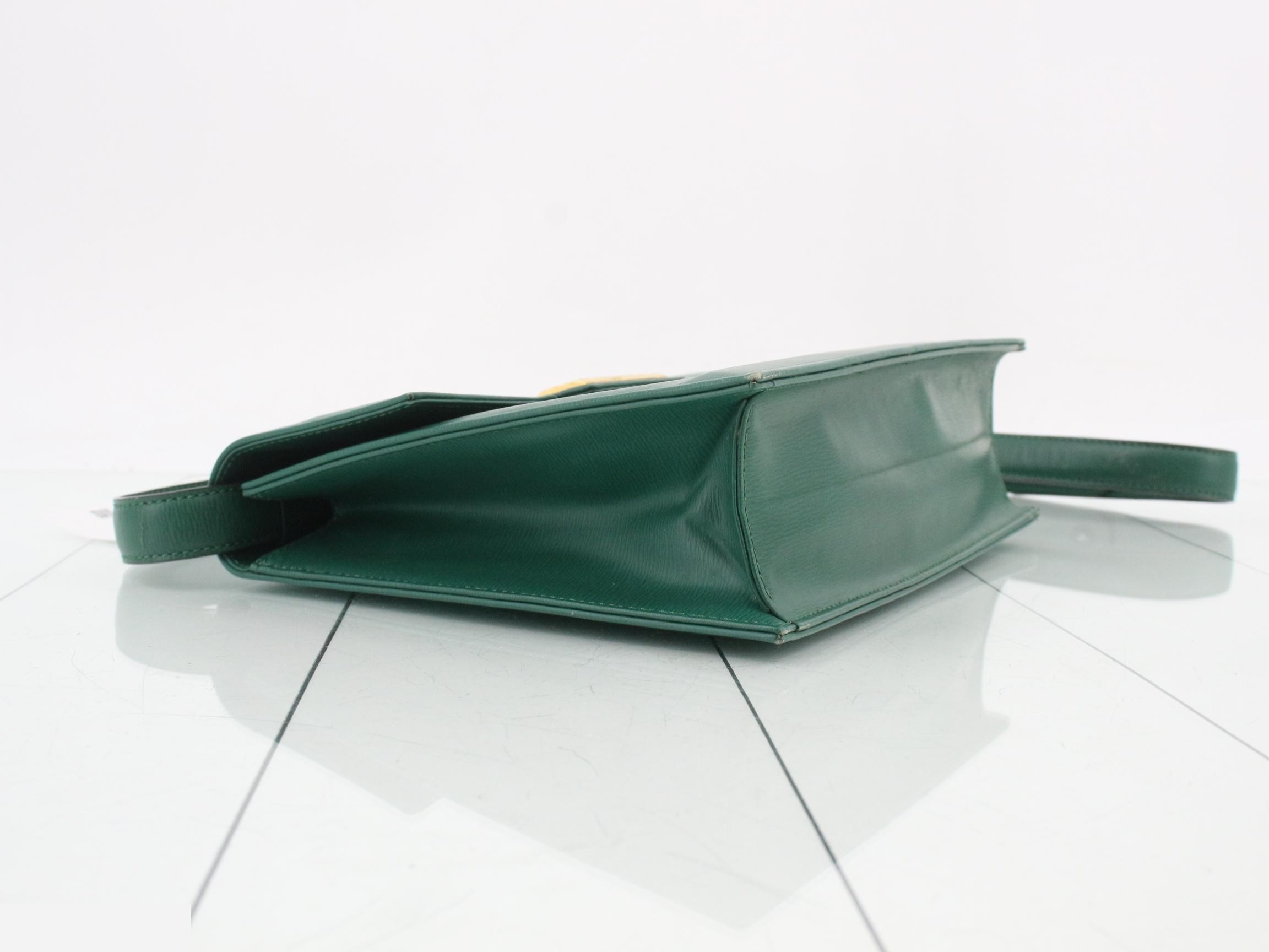 Vintage shoulder bag, green — view 5