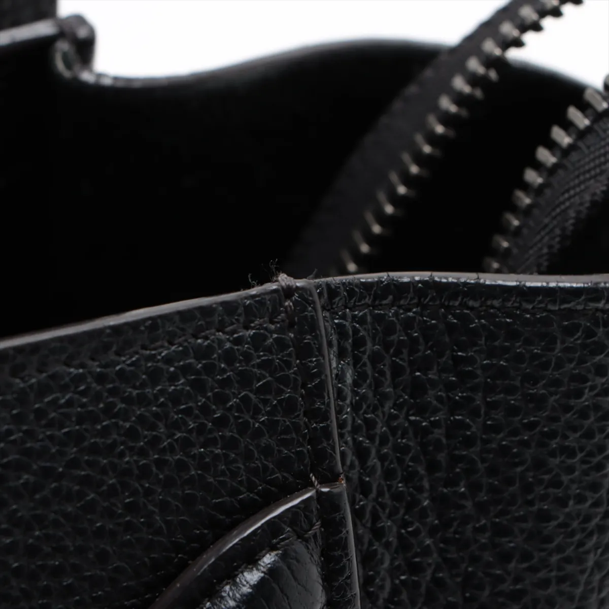 Luggage Micro Shopper Leather Handbag Black — view 10