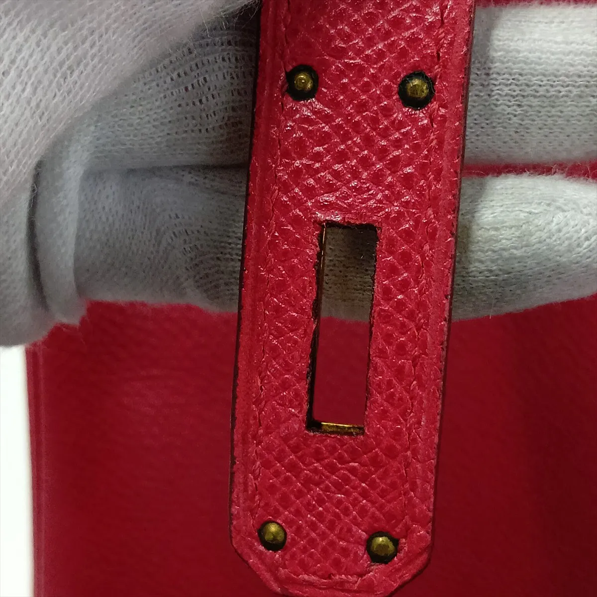 [Individually packaged] Hermes Birkin 40 Letournée Veau Epsom Rouge Vif Gold Hardware G: 2003 — view 13