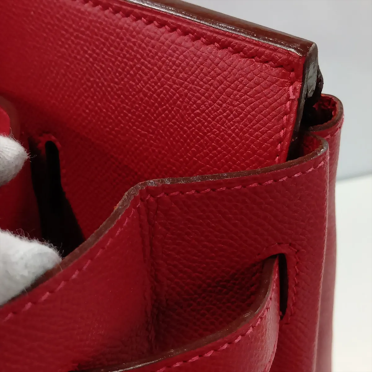 [Individually packaged] Hermes Birkin 40 Letournée Veau Epsom Rouge Vif Gold Hardware G: 2003 — view 14