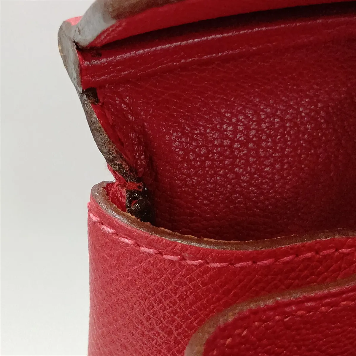 [Individually packaged] Hermes Birkin 40 Letournée Veau Epsom Rouge Vif Gold Hardware G: 2003 — view 15