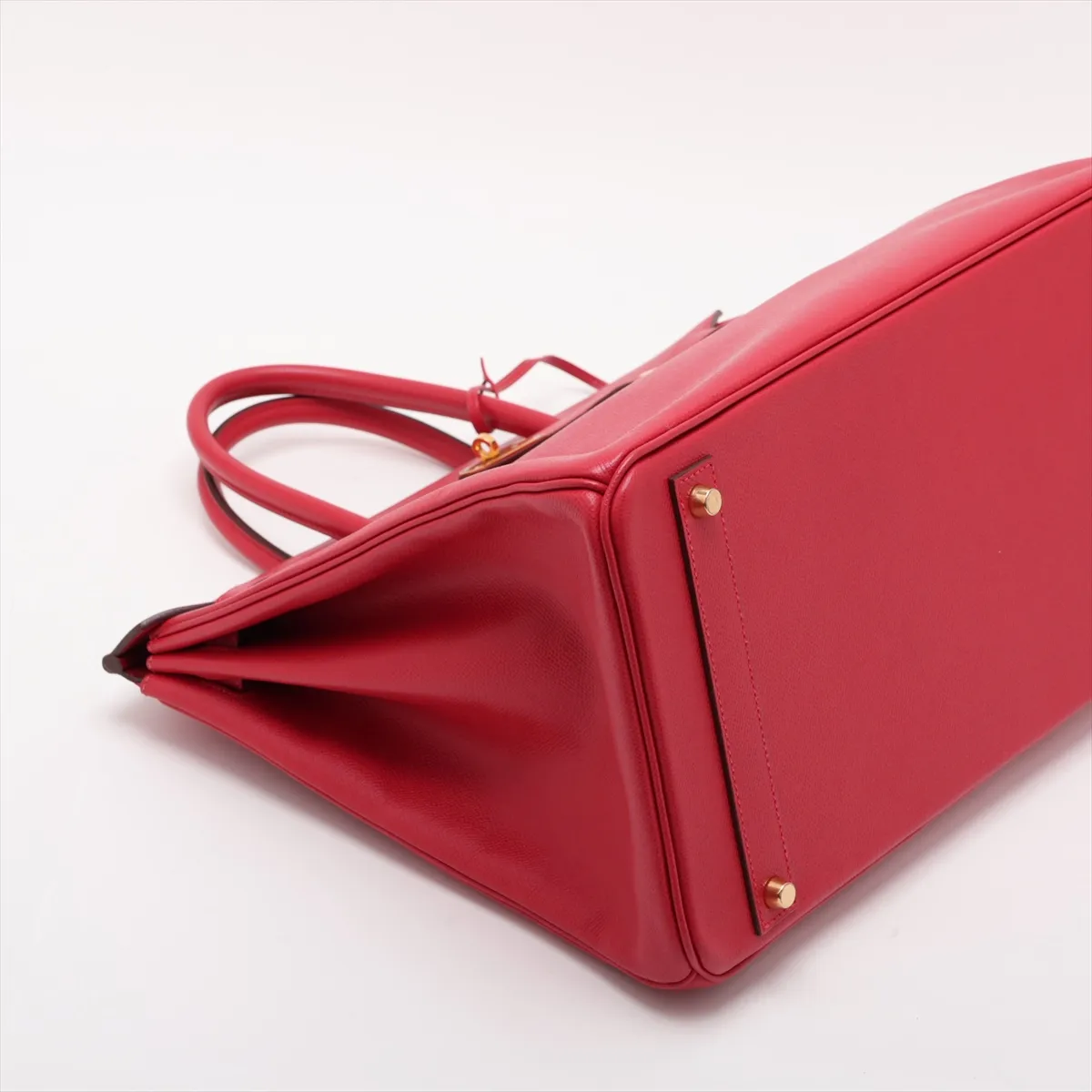 [Individually packaged] Hermes Birkin 40 Letournée Veau Epsom Rouge Vif Gold Hardware G: 2003 — view 4