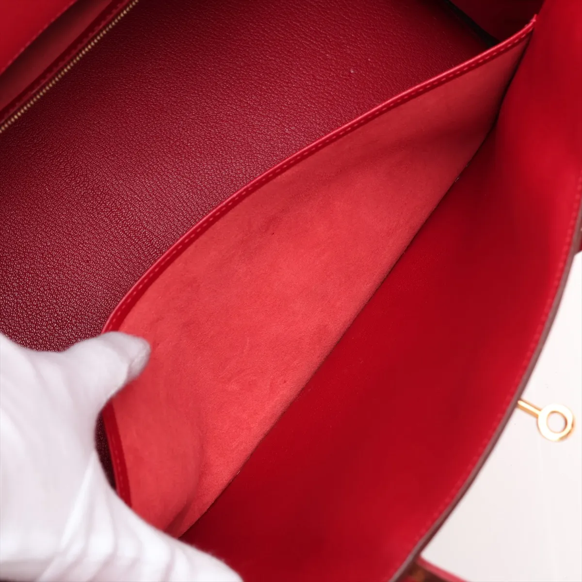 [Individually packaged] Hermes Birkin 40 Letournée Veau Epsom Rouge Vif Gold Hardware G: 2003 — view 8