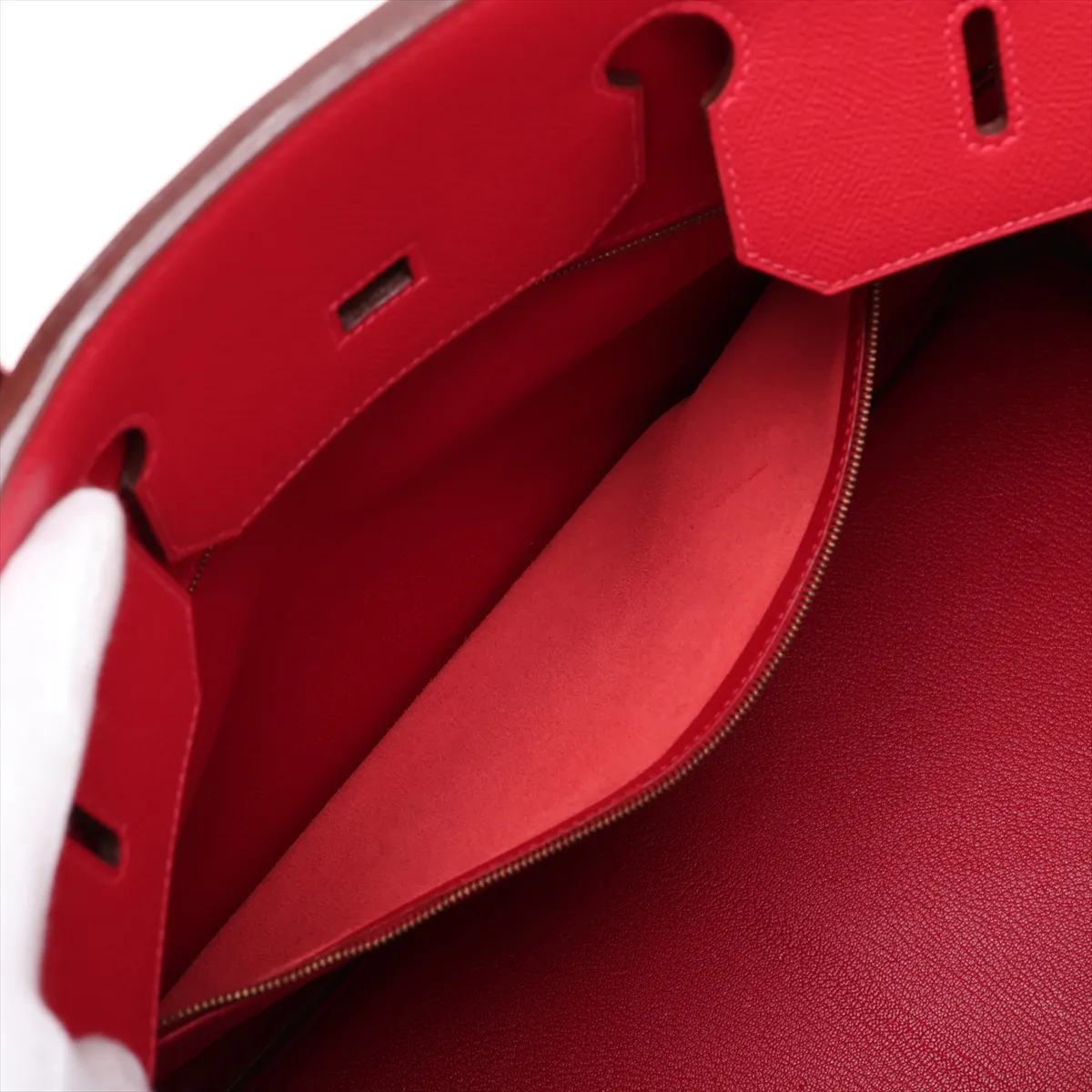 [Individually packaged] Hermes Birkin 40 Letournée Veau Epsom Rouge Vif Gold Hardware G: 2003 — view 9
