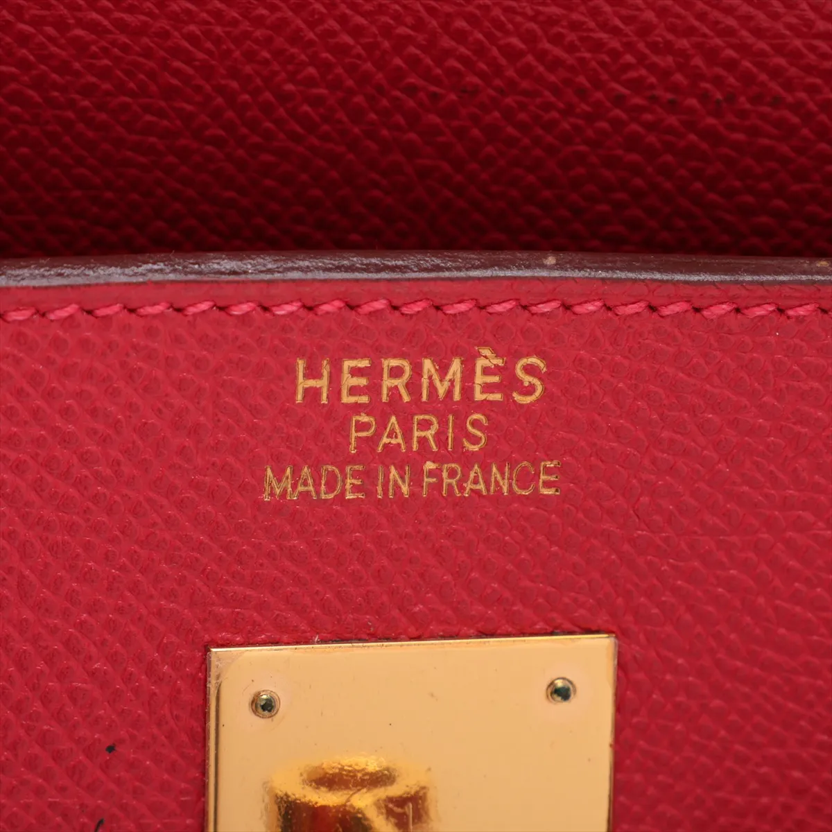 [Individually packaged] Hermes Birkin 40 Letournée Veau Epsom Rouge Vif Gold Hardware G: 2003 — view 10