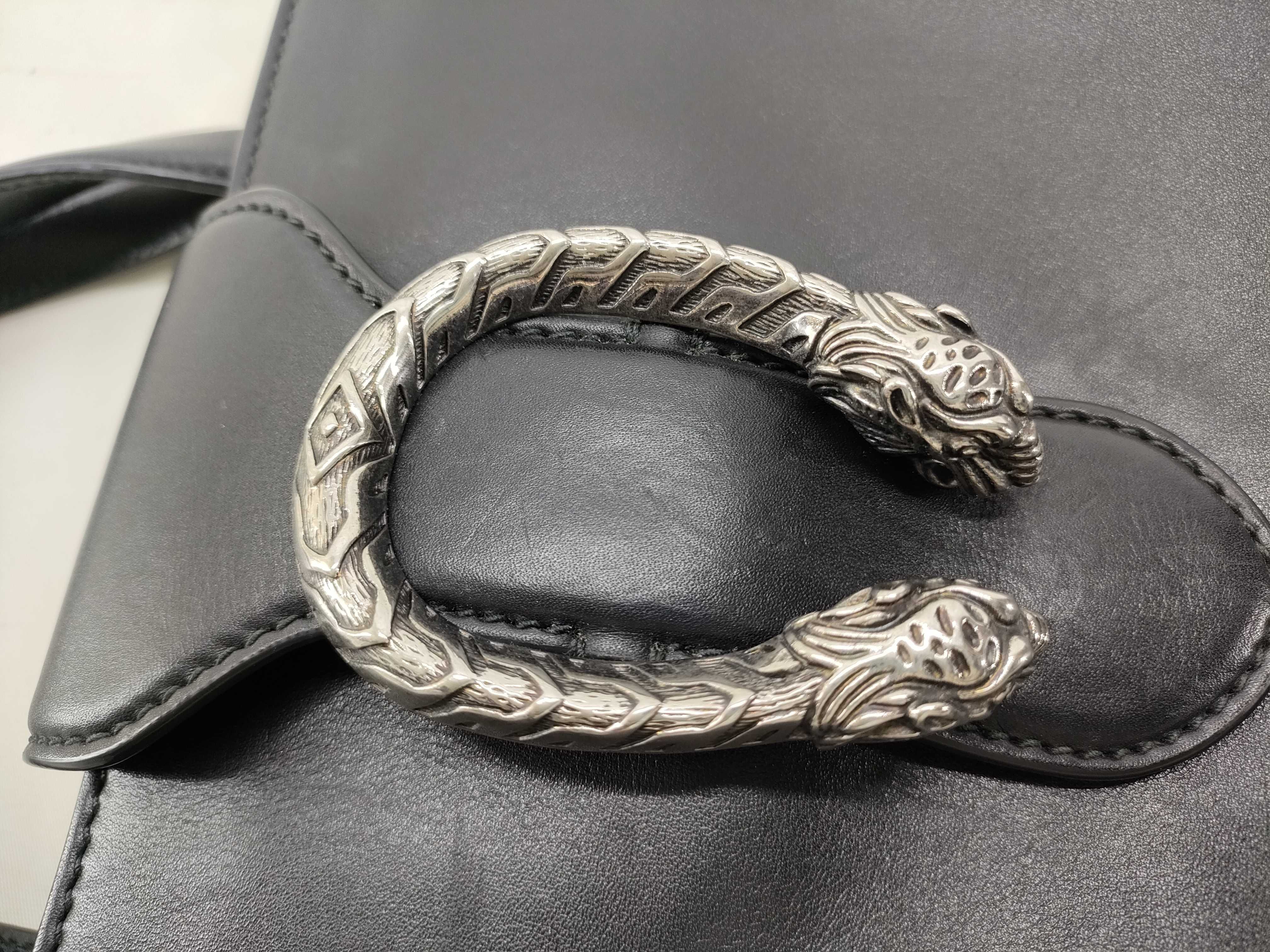 Dionysus handbag in black calfskin — view 15