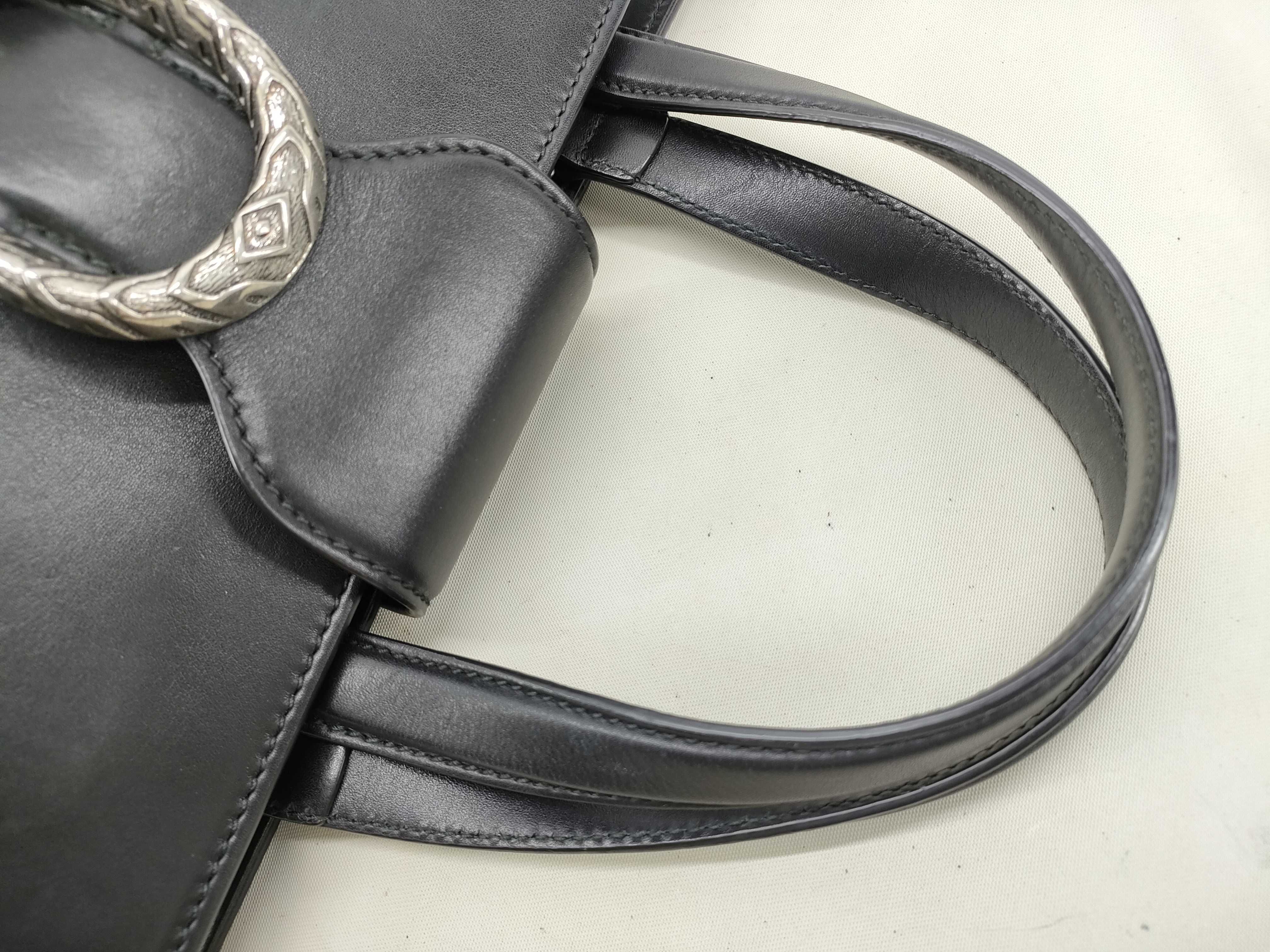 Dionysus handbag in black calfskin — view 5