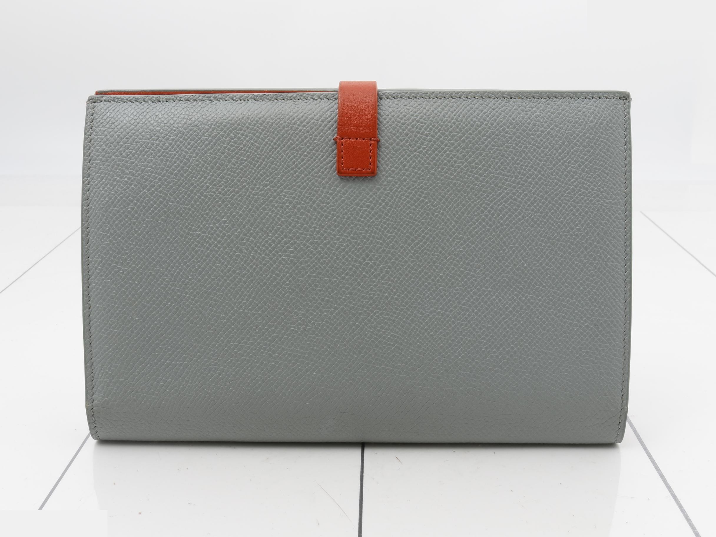 Leather strap wallet, bi-fold long wallet — view 2