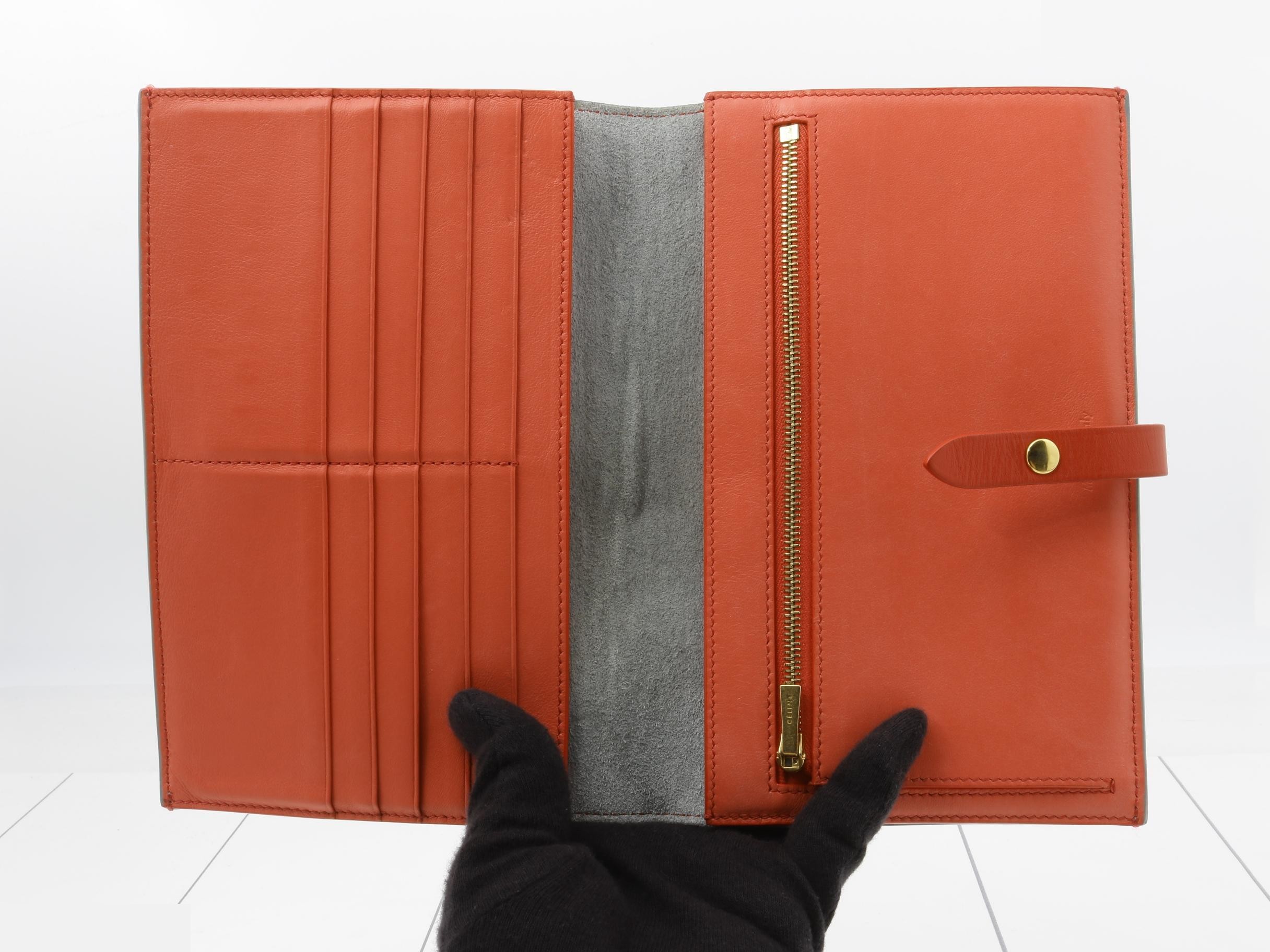 Leather strap wallet, bi-fold long wallet — view 4