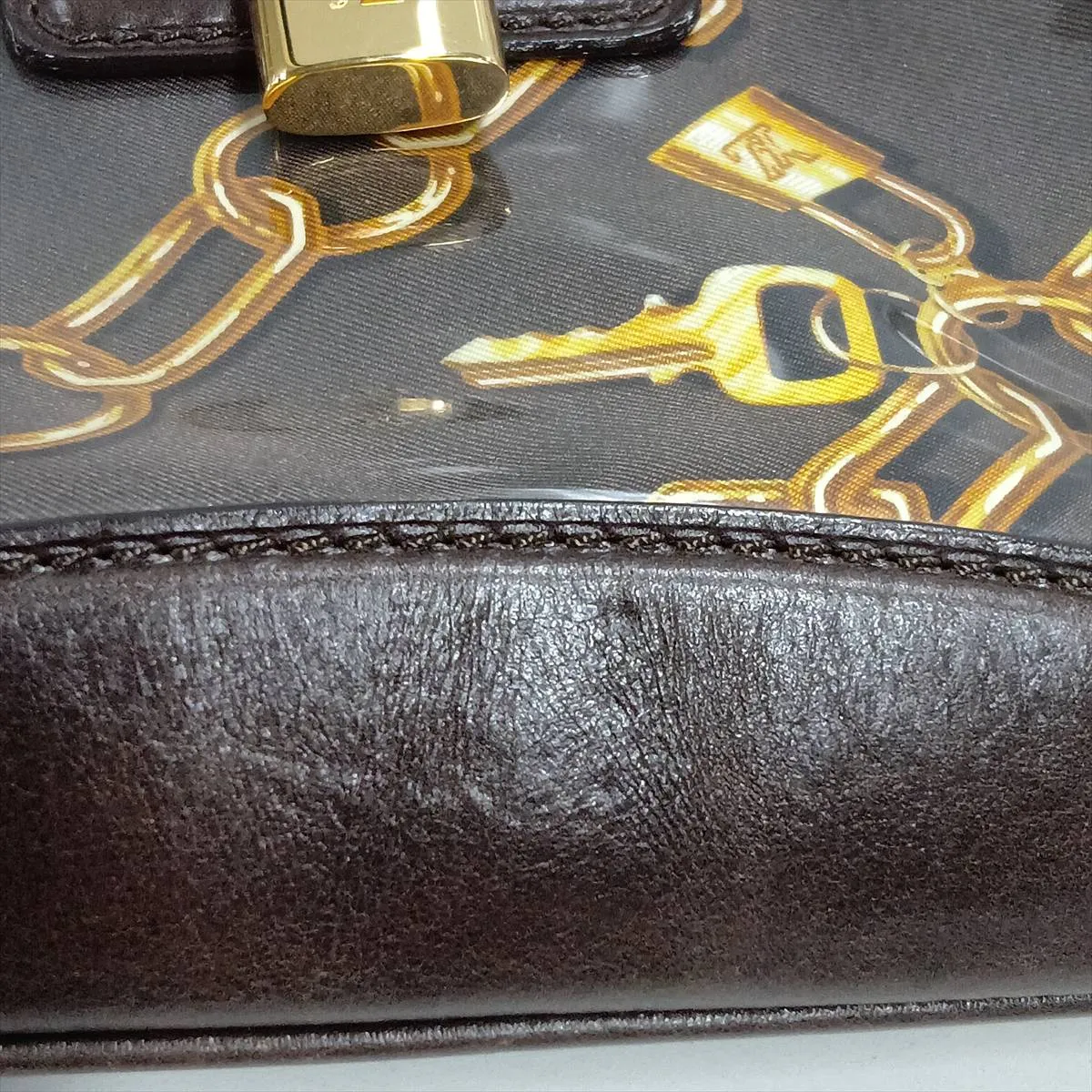 Monogram Charm Fermoire M95155 Brown — view 10