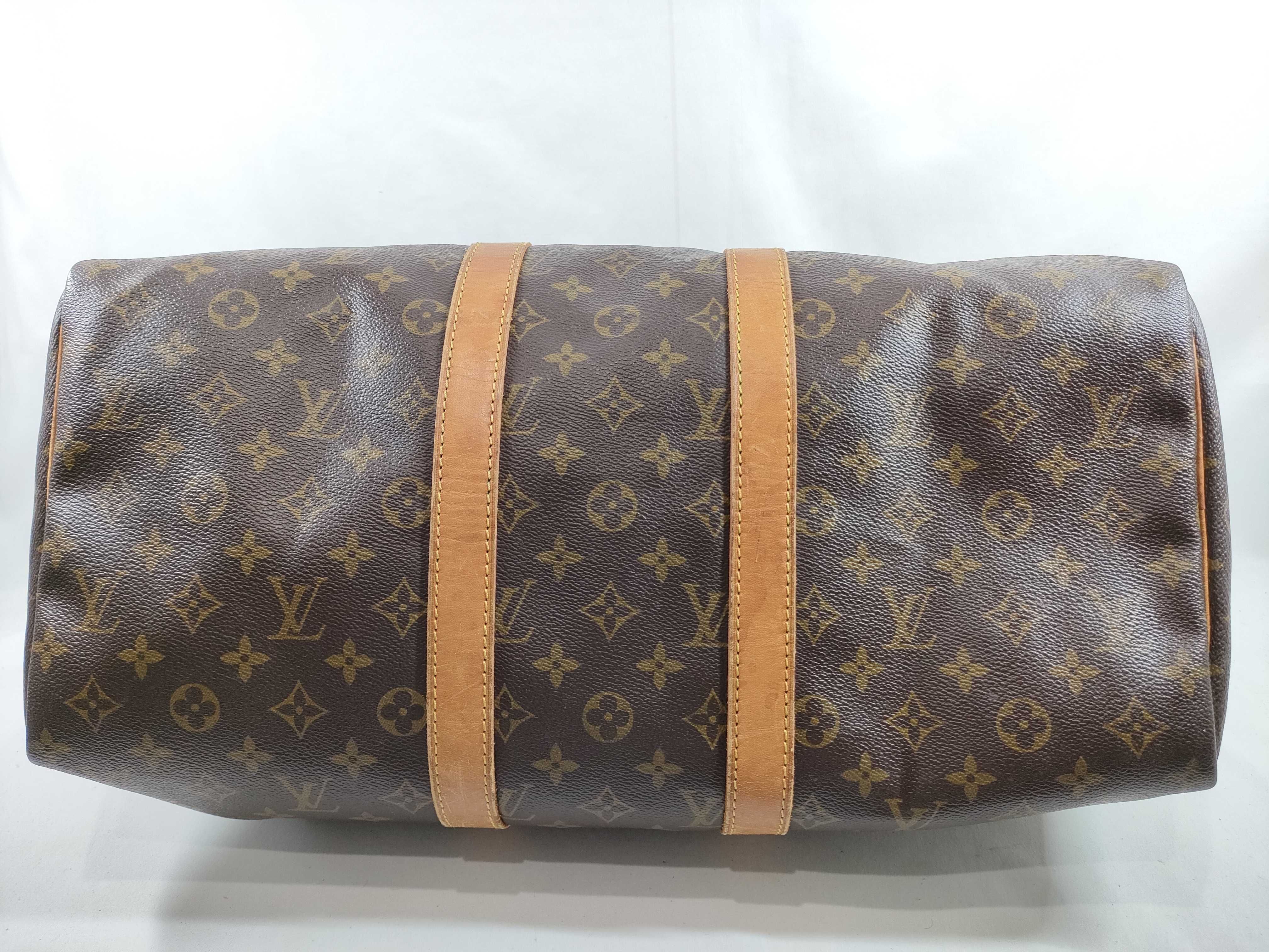 Monogram Vuitton Keepall 45 Boston Bag — view 7