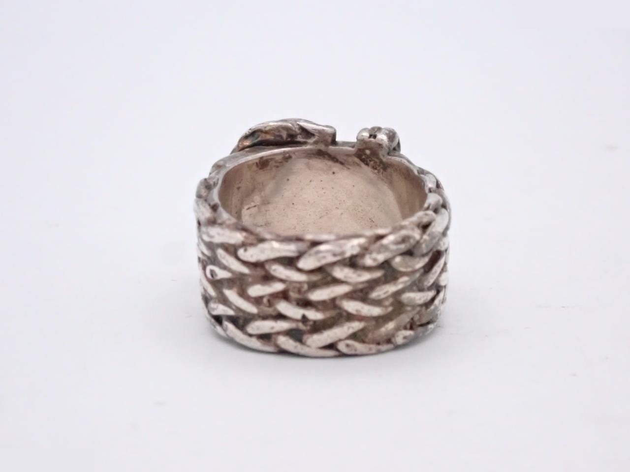 Diane ring, engraved with "54", actual size #10 — view 2