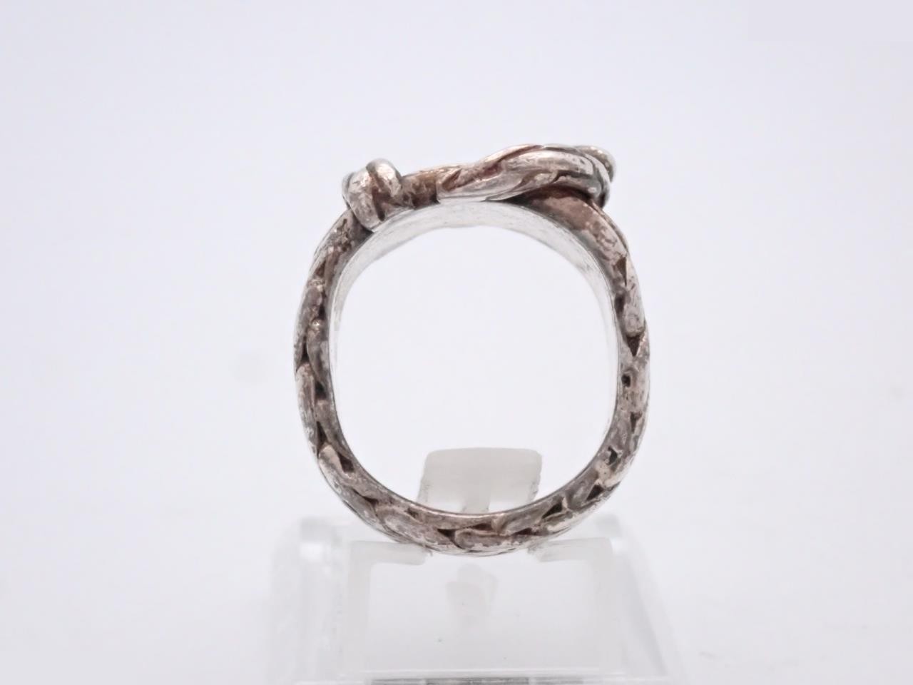 Diane ring, engraved with "54", actual size #10 — view 3