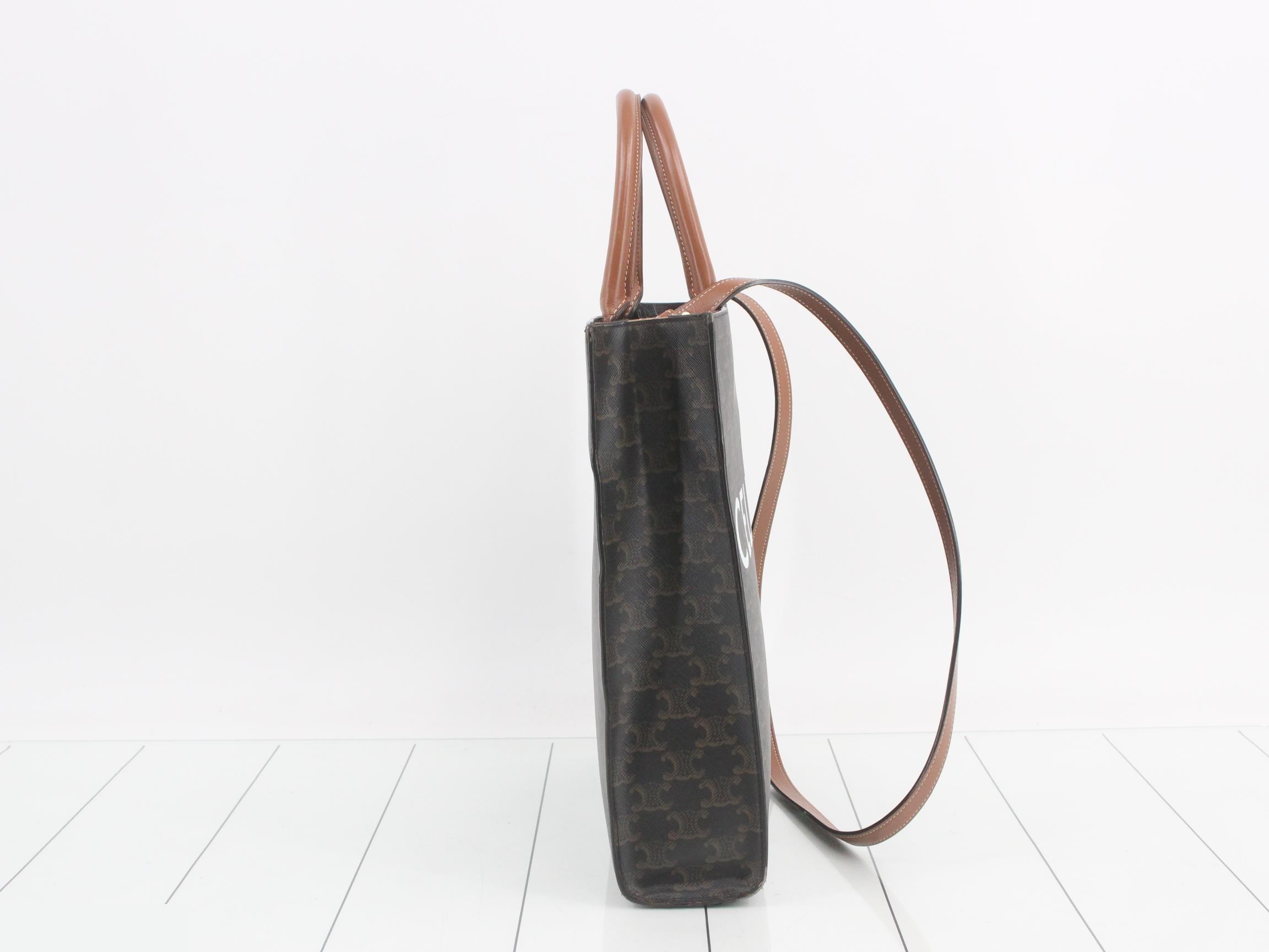Triomphe Small Vertical Cover 2WAY Shoulder/Handbag — view 4