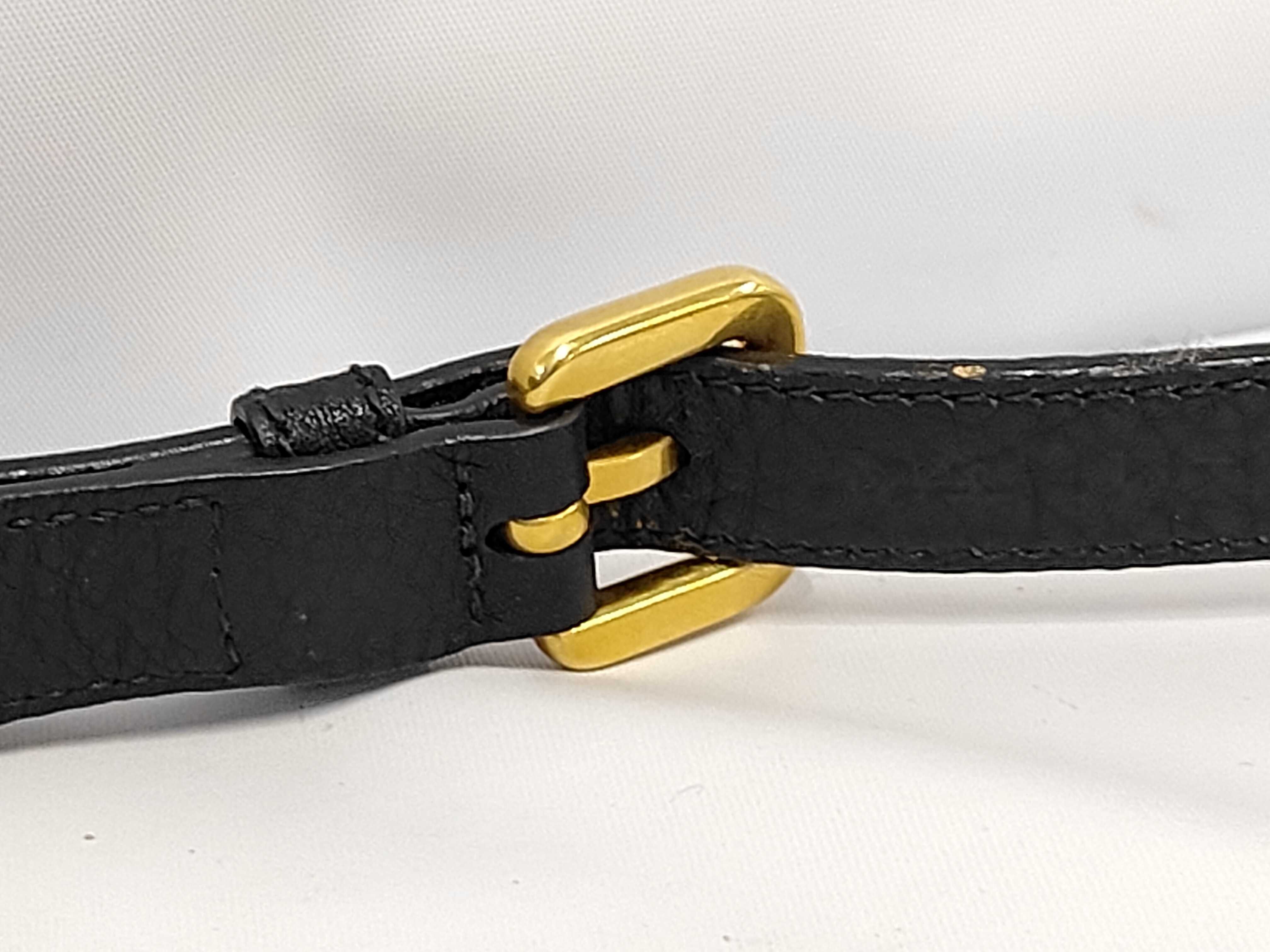 Vitello Daino 2-Way Leather Black Bag — view 6