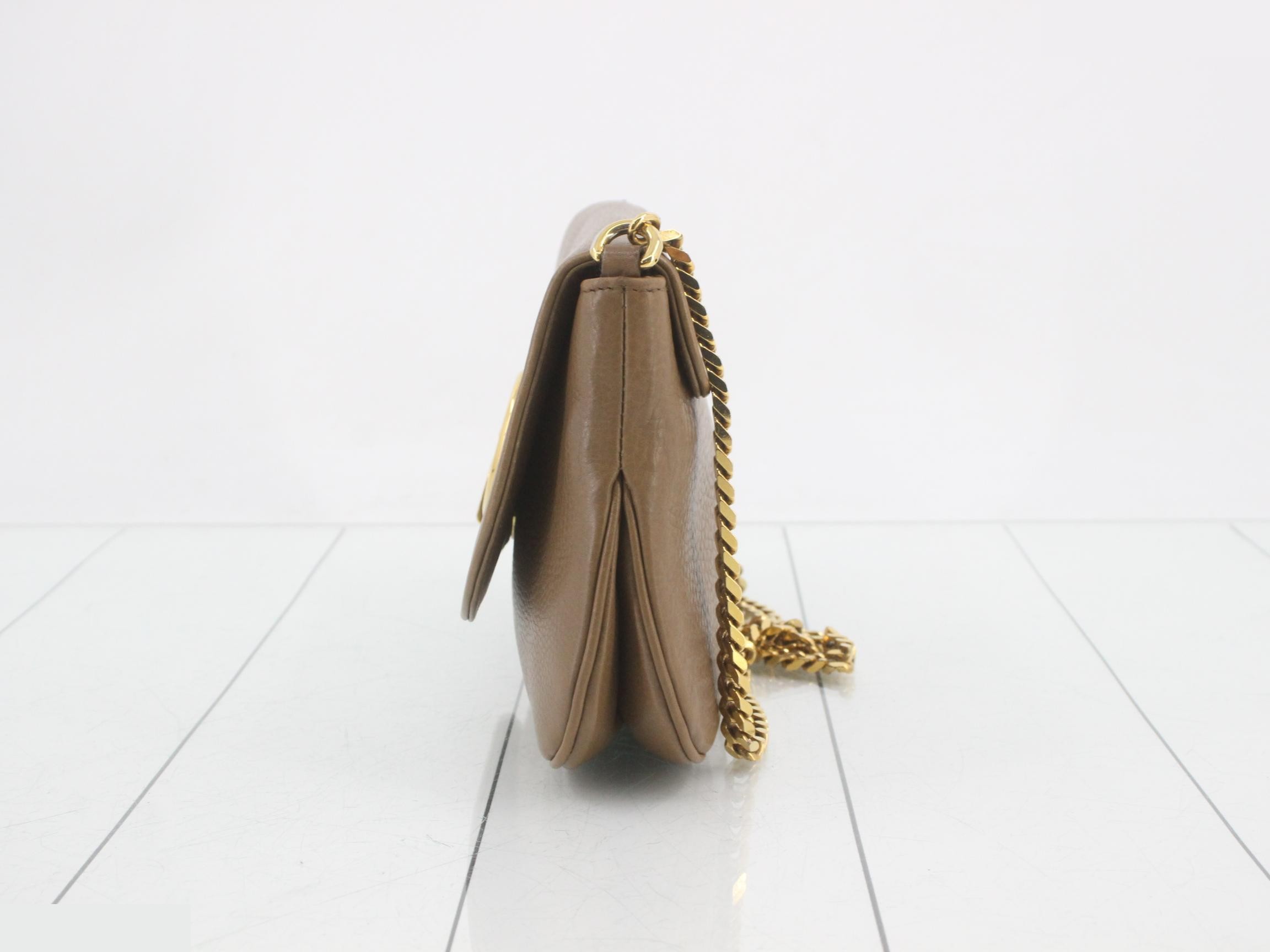 1973 Leather Chain Shoulder Bag — view 3