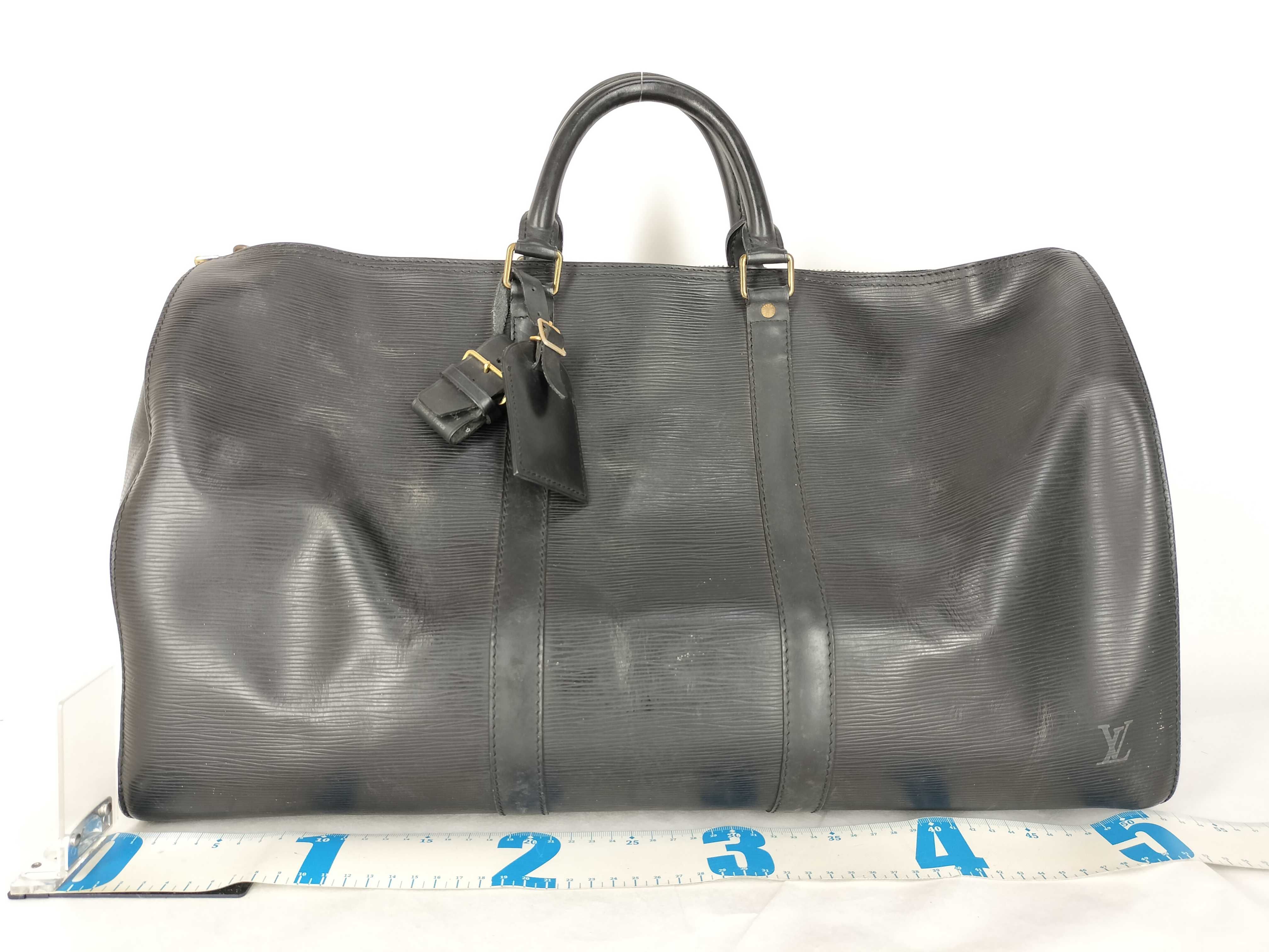 Epi Keepall 50 M42962 Black VI0972 Boston Bag — view 3