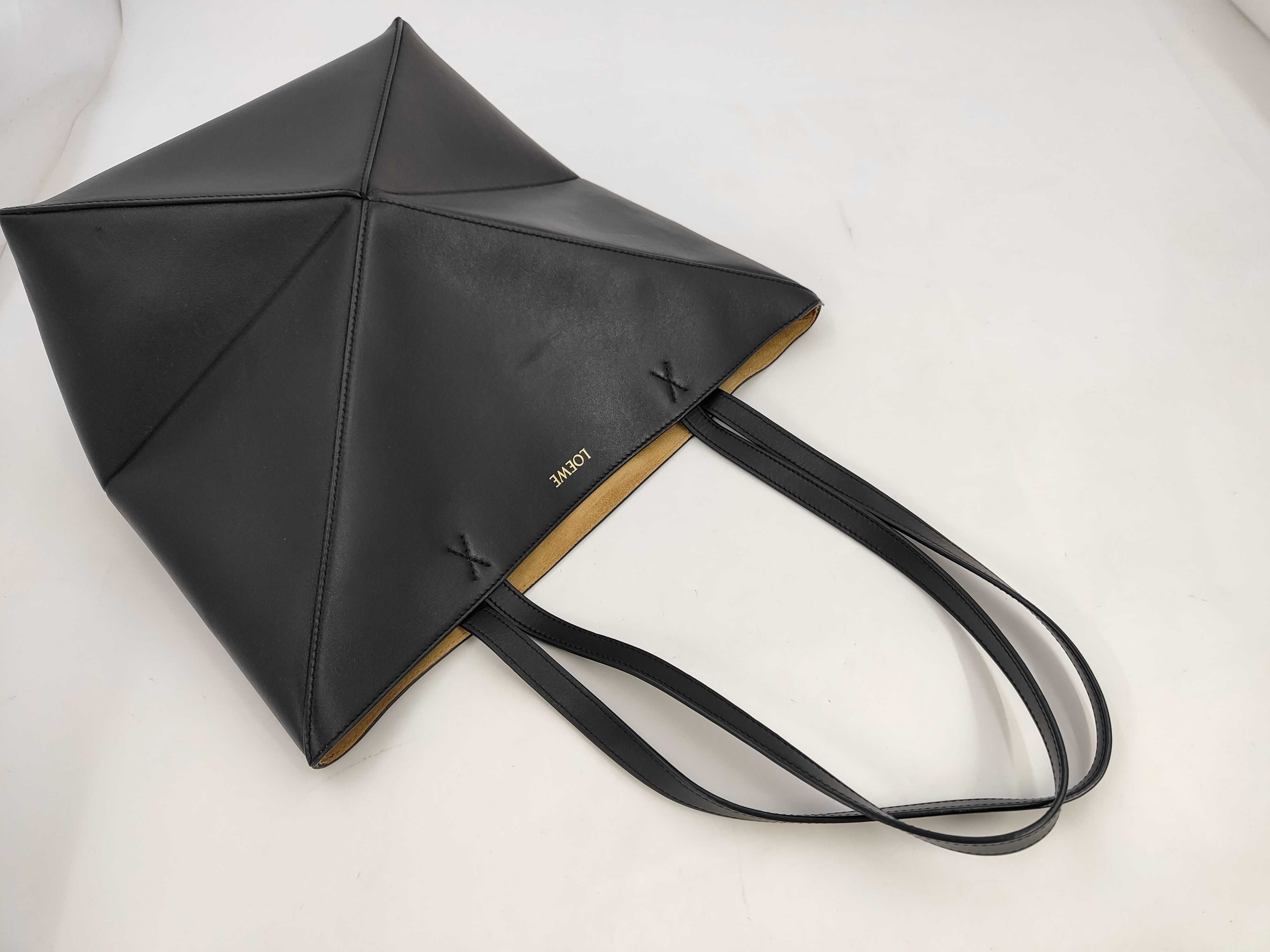 Puzzle Fold Tote Shiny Calf Tote Bag — view 6