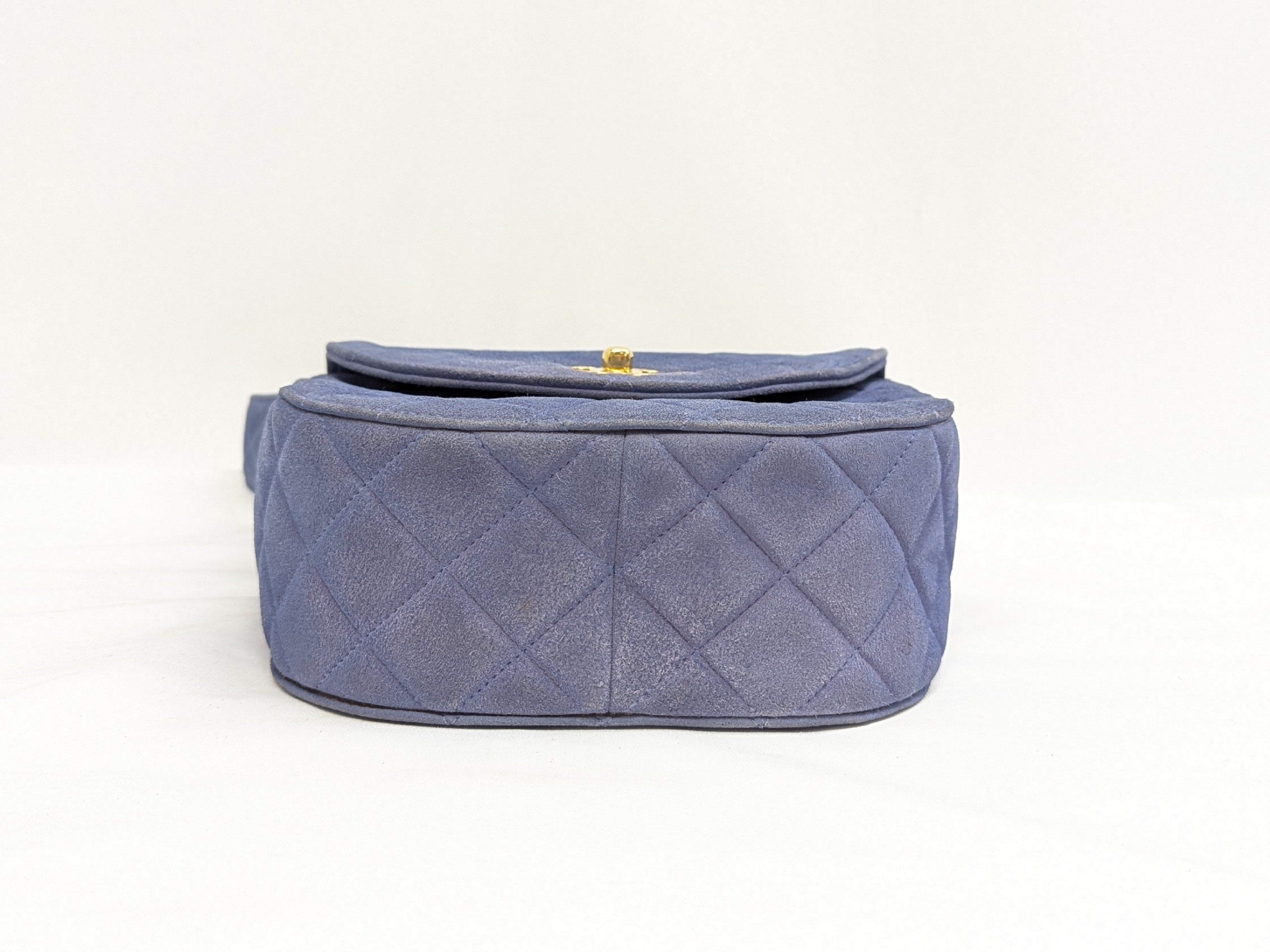Suede Turnlock Handbag — view 5