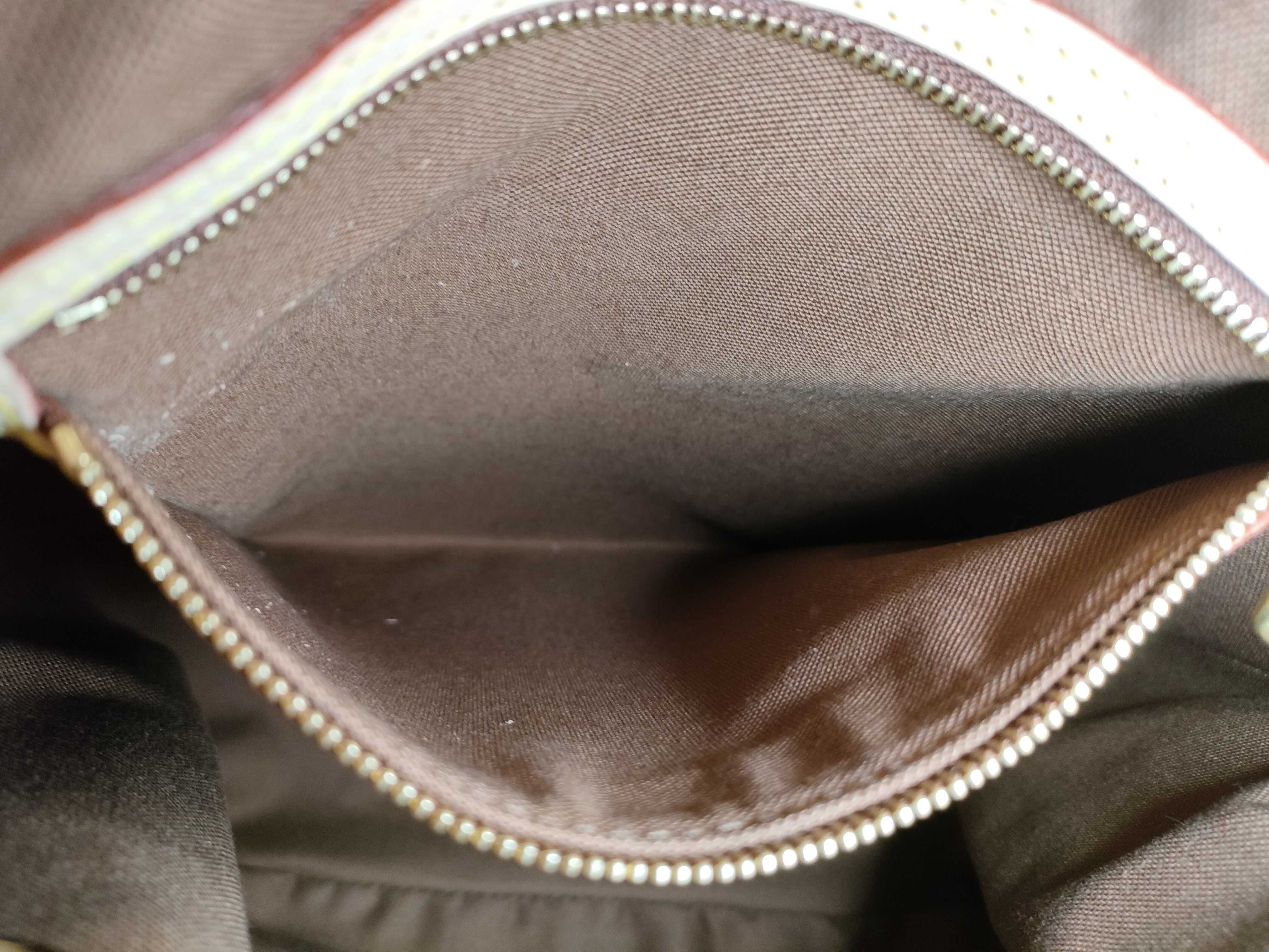 Monogram LV Pumpkin Brown Monogram Medium Tote Bag — view 11