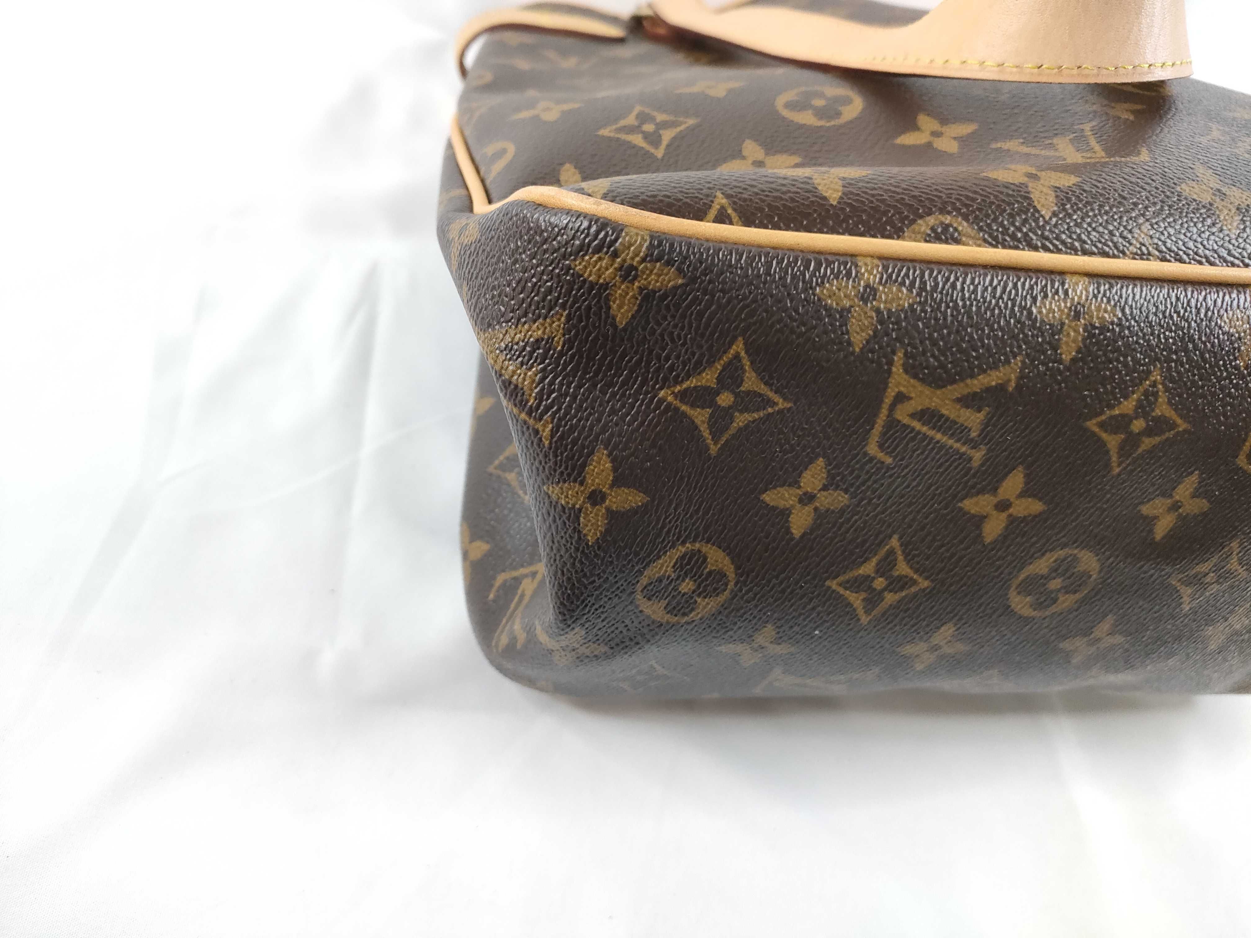 Monogram LV Pumpkin Brown Monogram Medium Tote Bag — view 3