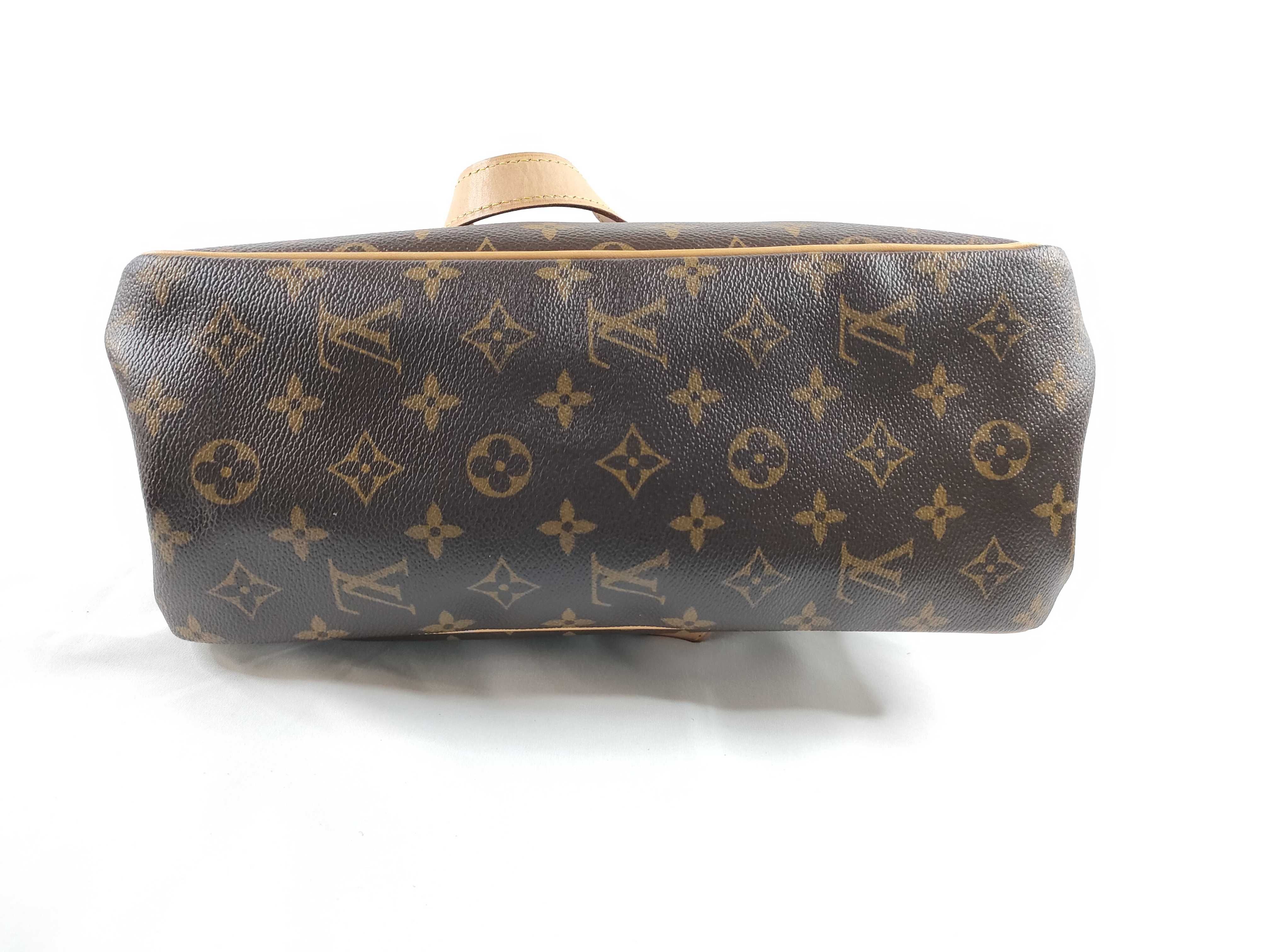 Monogram LV Pumpkin Brown Monogram Medium Tote Bag — view 4