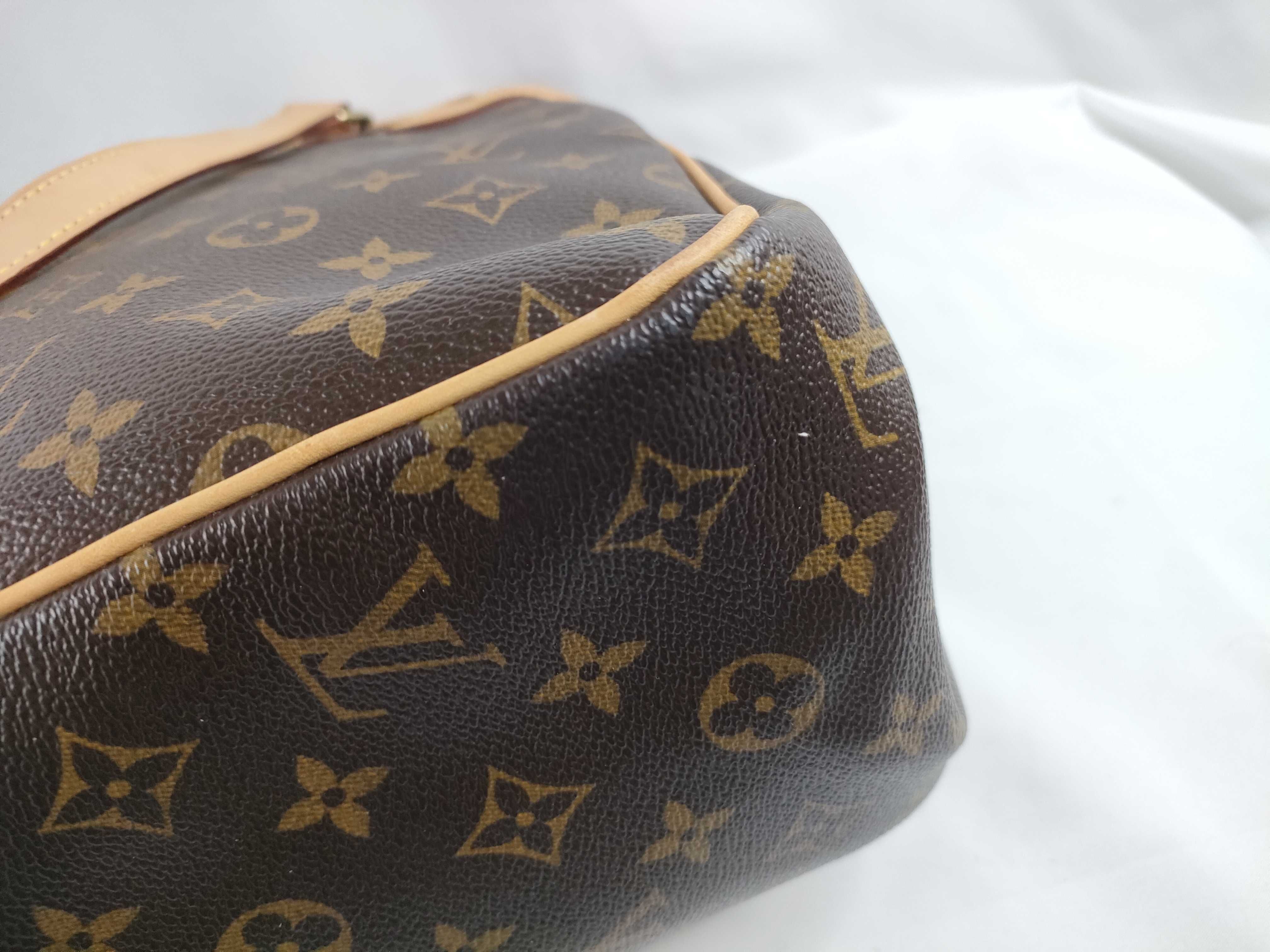 Monogram LV Pumpkin Brown Monogram Medium Tote Bag — view 5