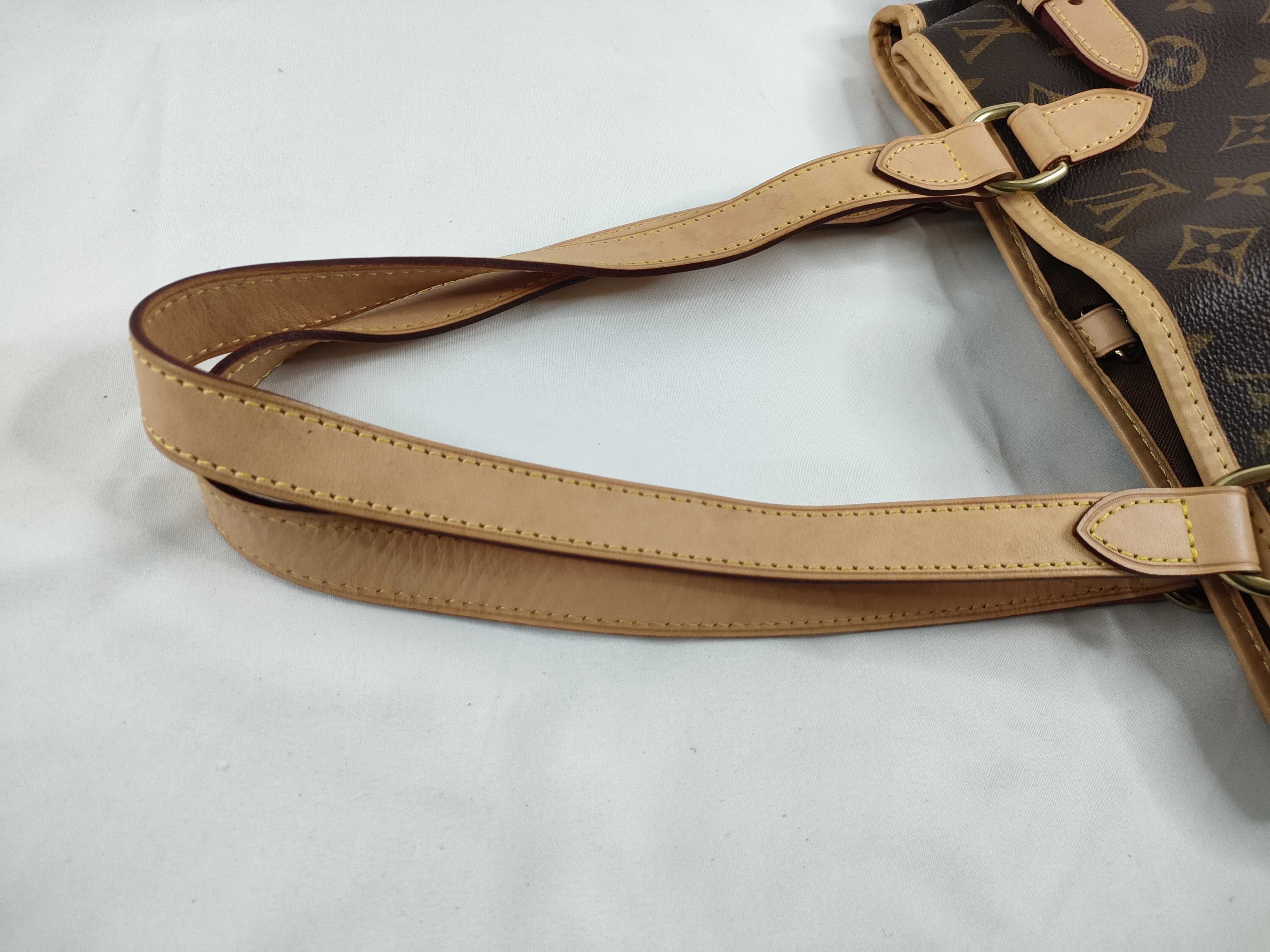 Monogram LV Pumpkin Brown Monogram Medium Tote Bag — view 6