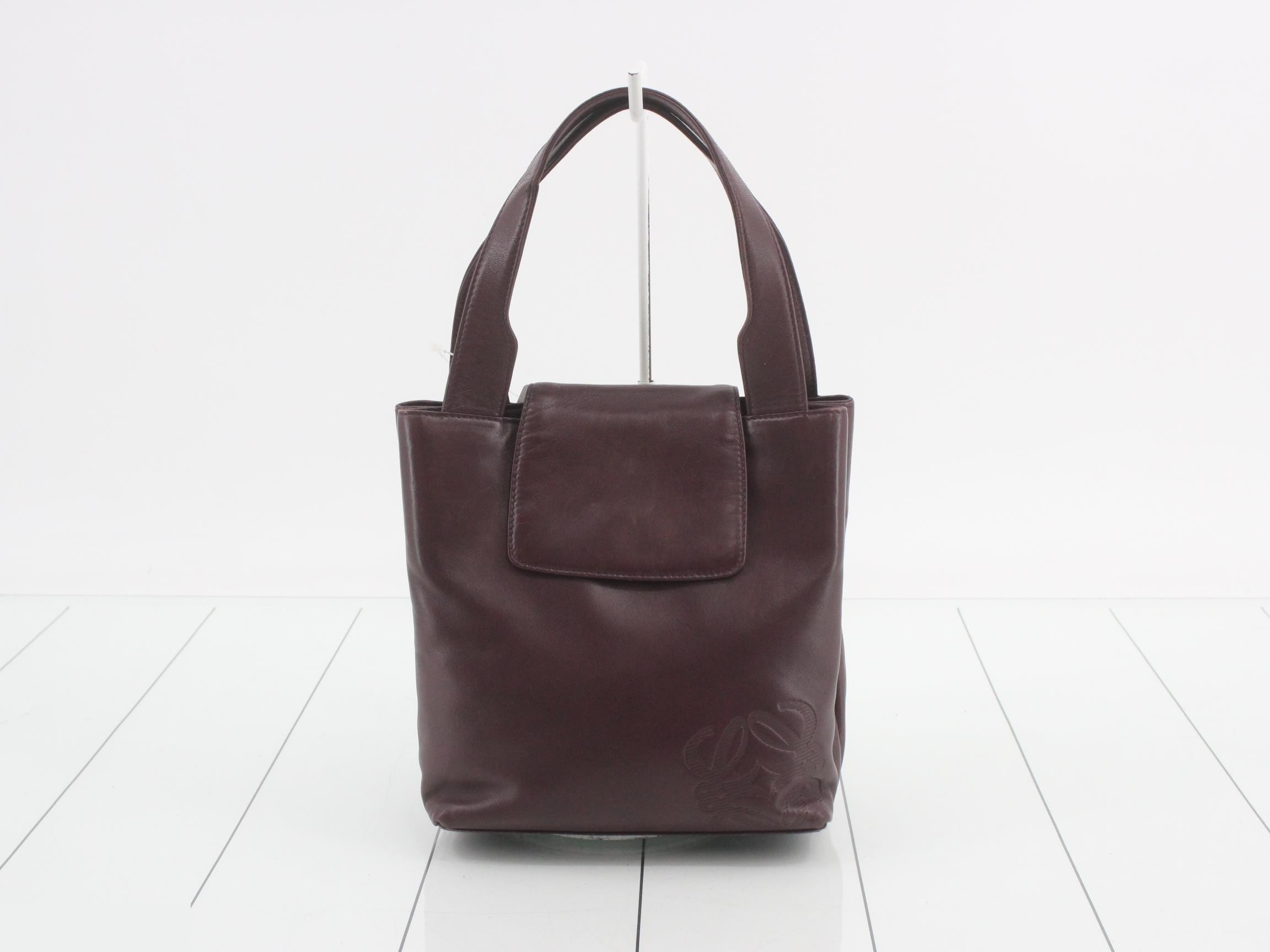 Nappa leather anagram mini handbag