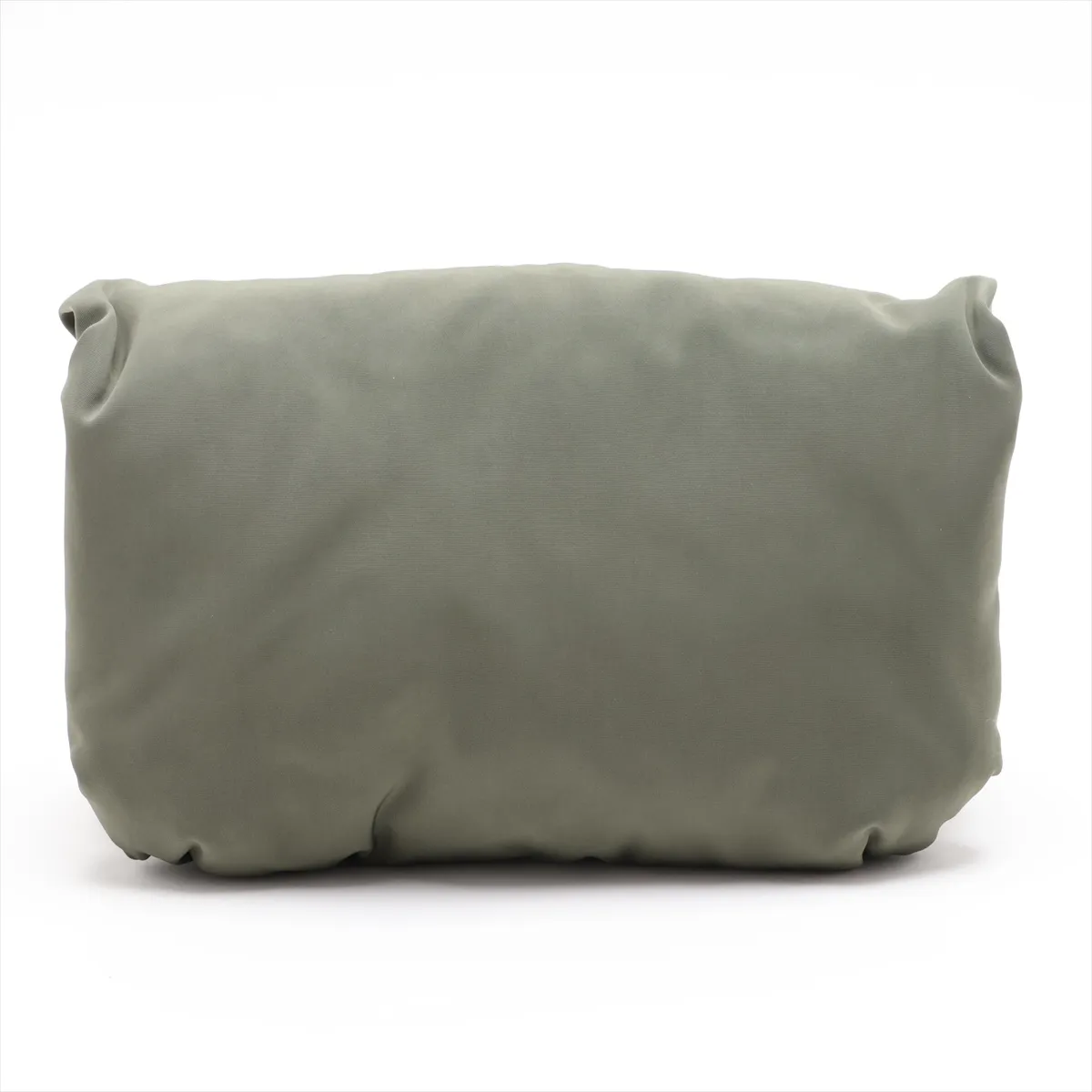 Goya Puffer Nylon x Leather Shoulder Bag, Green — view 2