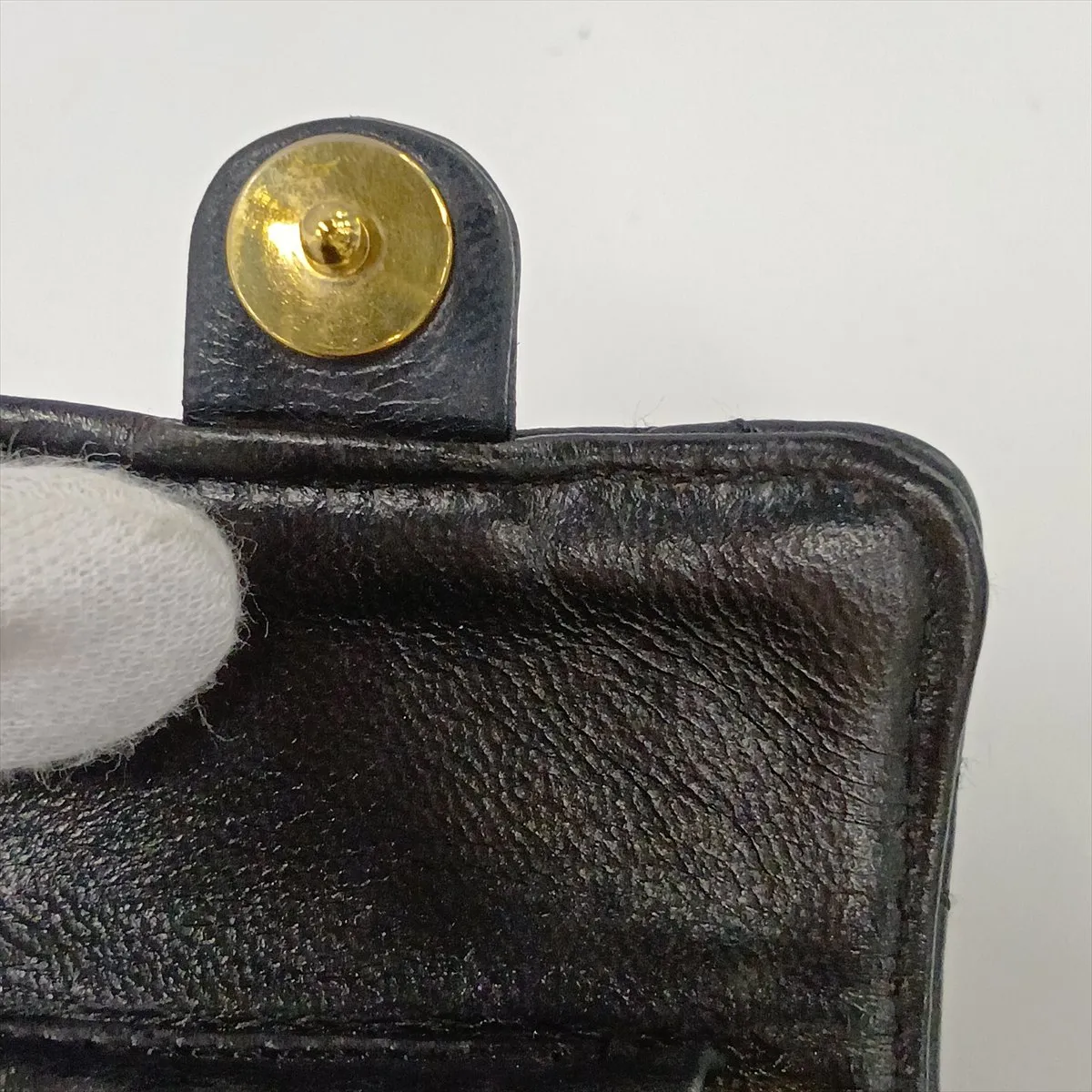 Mini Matelassé Lambskin Waist Pouch, Black with Gold Hardware — view 10