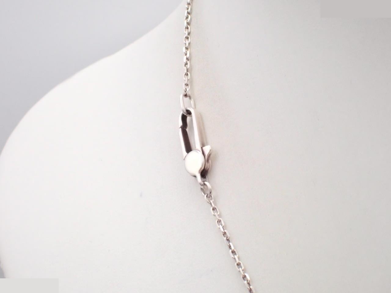 heart plate necklace, 925 sterling silver, 8.0g, chain approximately 46cm. — view 2
