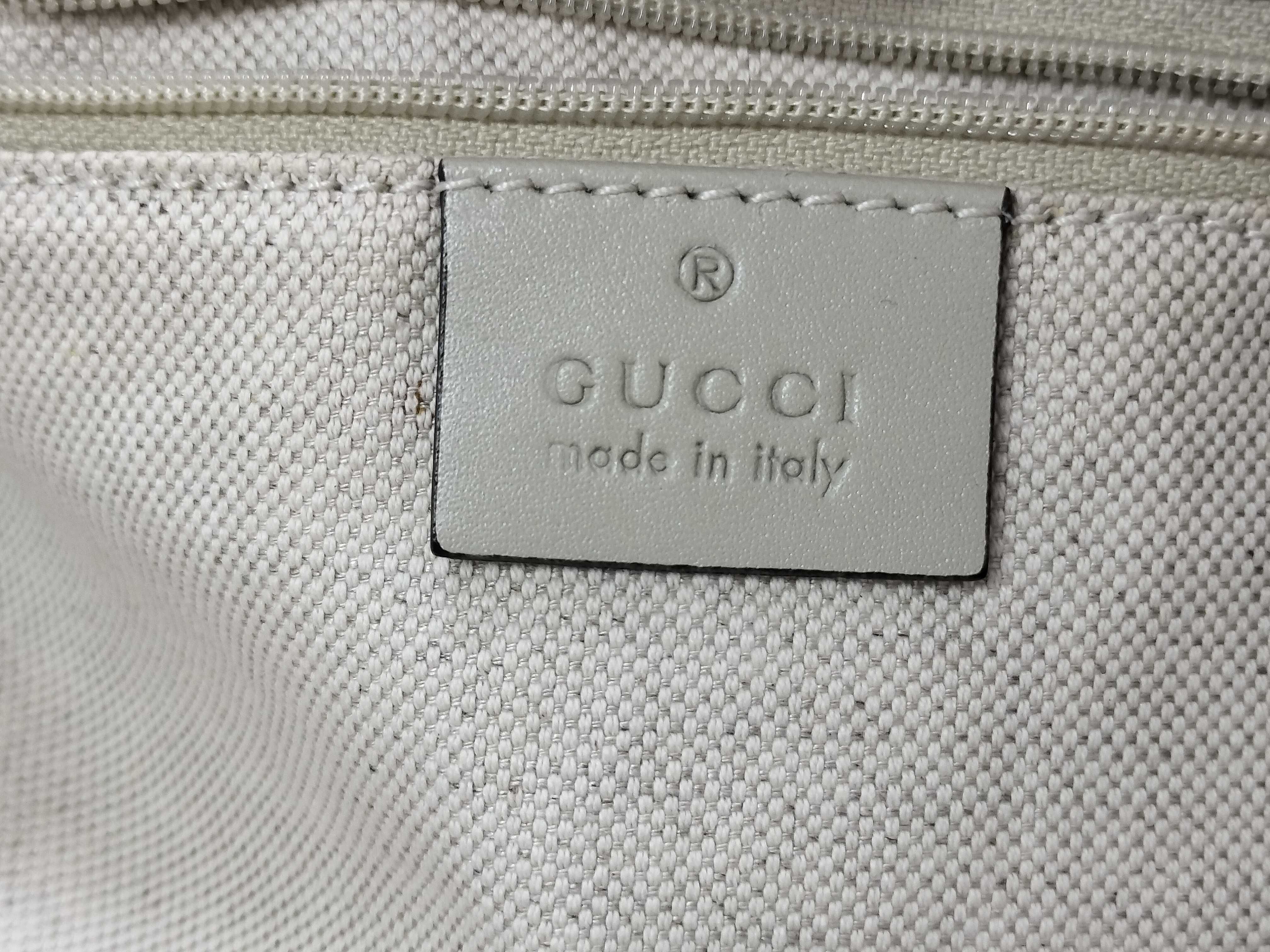 GG Canvas Gucci Diamante Sukey 211944 Canvas x Leather Handbag Beige Handbag — view 8