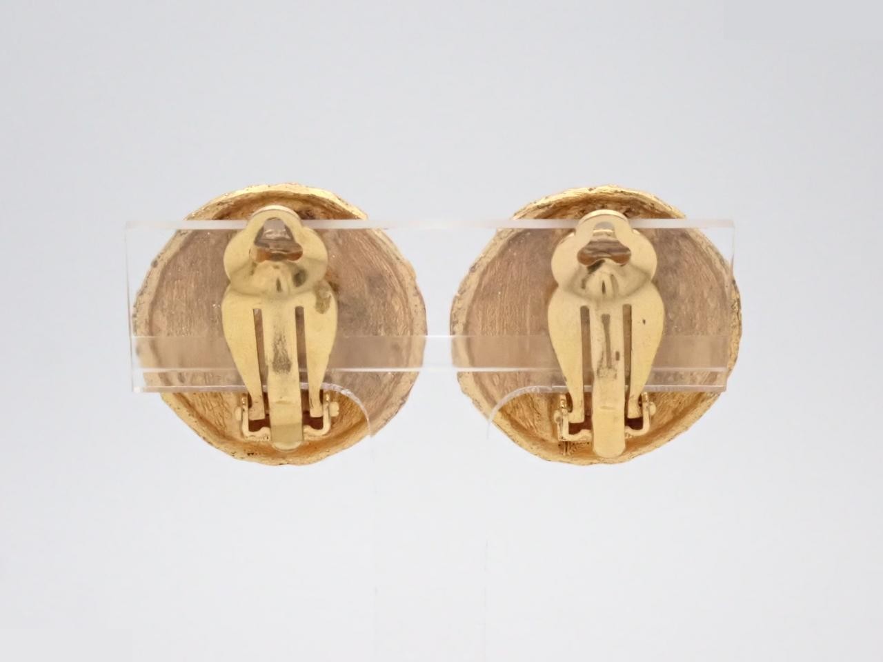 Coco Mark Gold Earrings — view 2