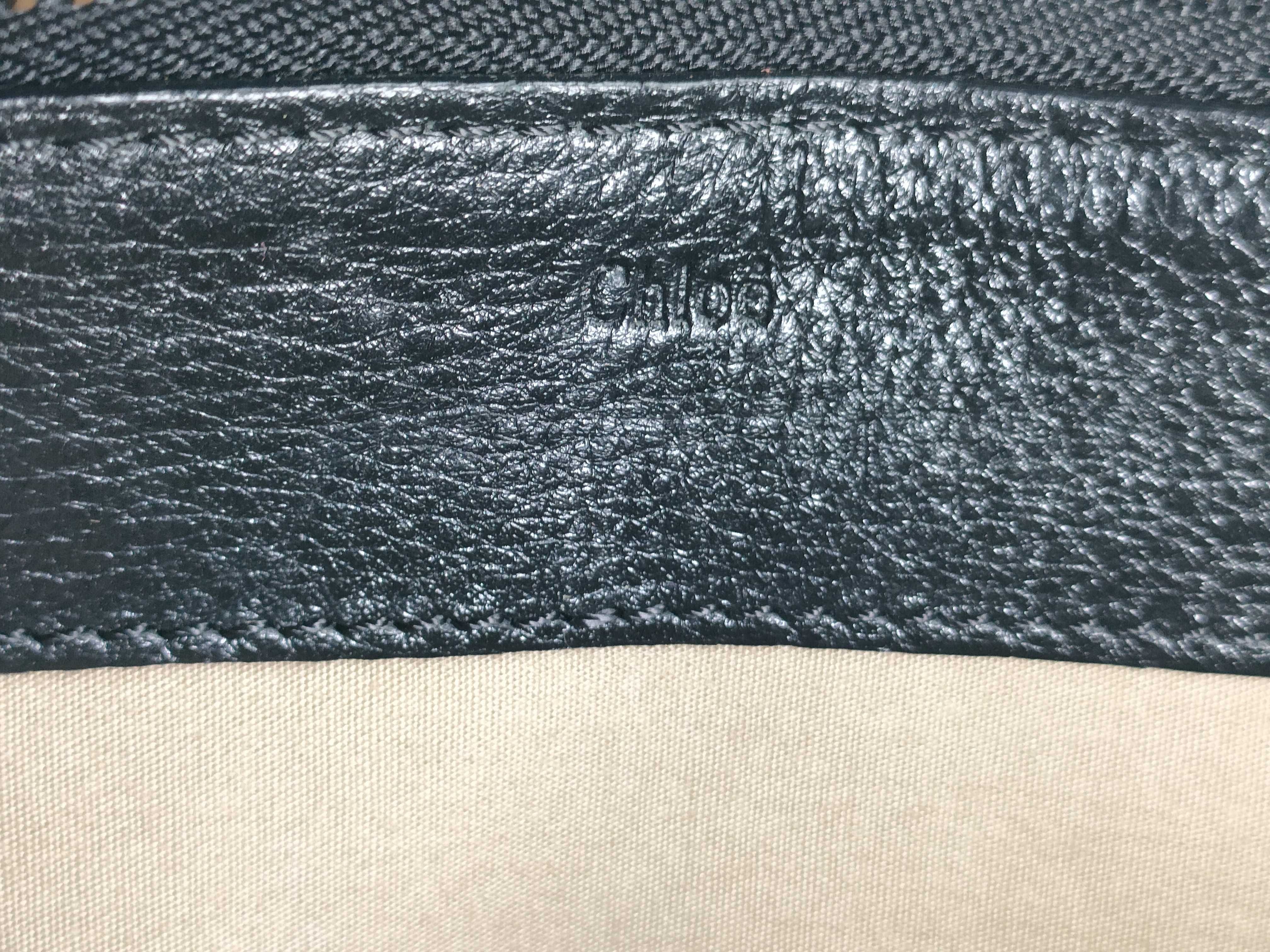 leather round zipper long wallet, black wallet — view 11