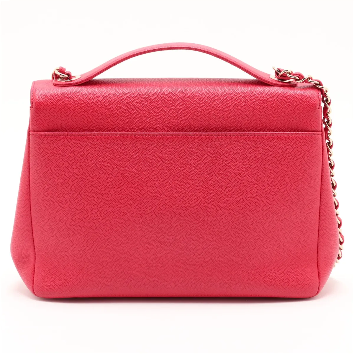 Business Affinity Caviar Skin 2-Way Handbag, Pink with Gold Hardware, 24496732, Serial Number 24 — view 2