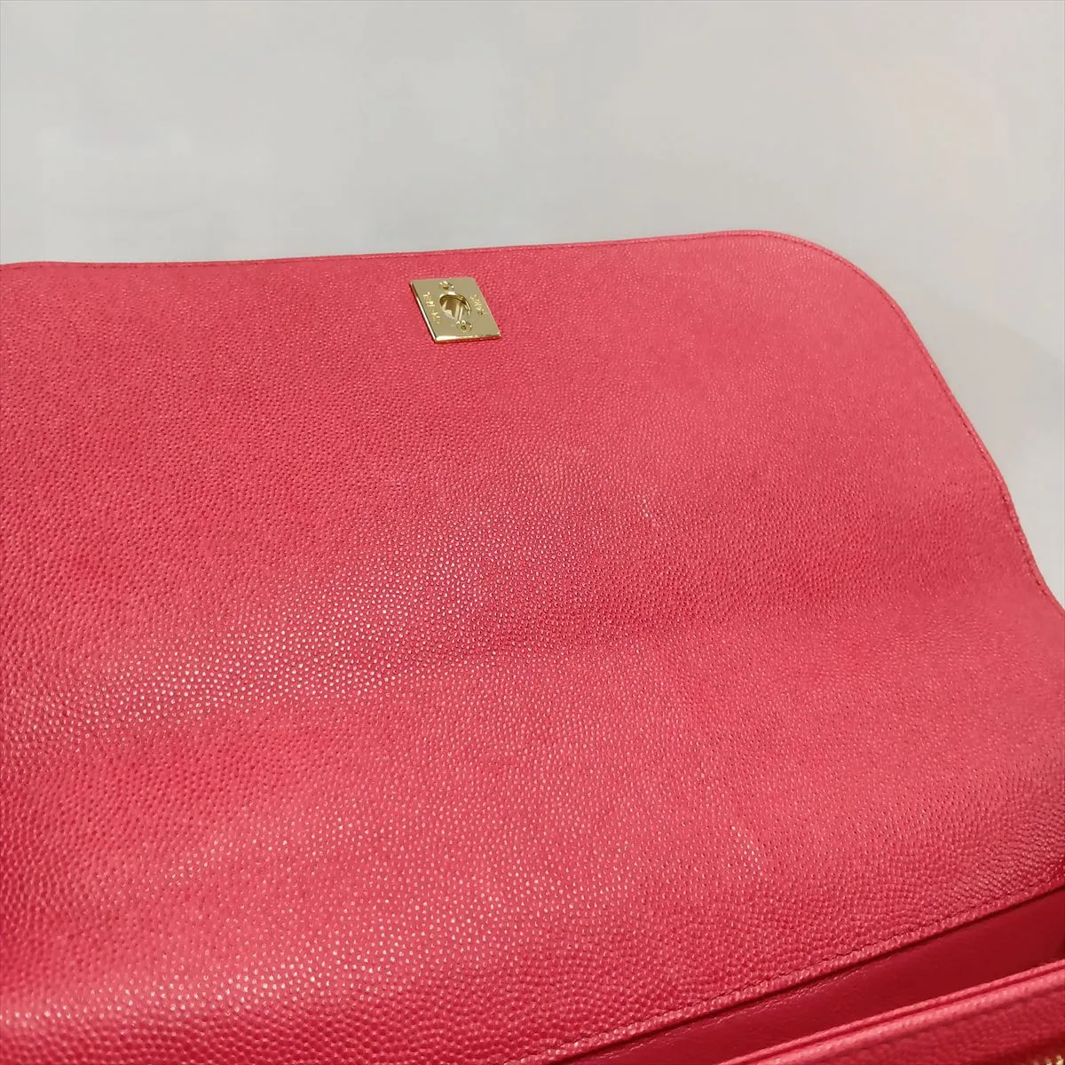 Business Affinity Caviar Skin 2-Way Handbag, Pink with Gold Hardware, 24496732, Serial Number 24 — view 13