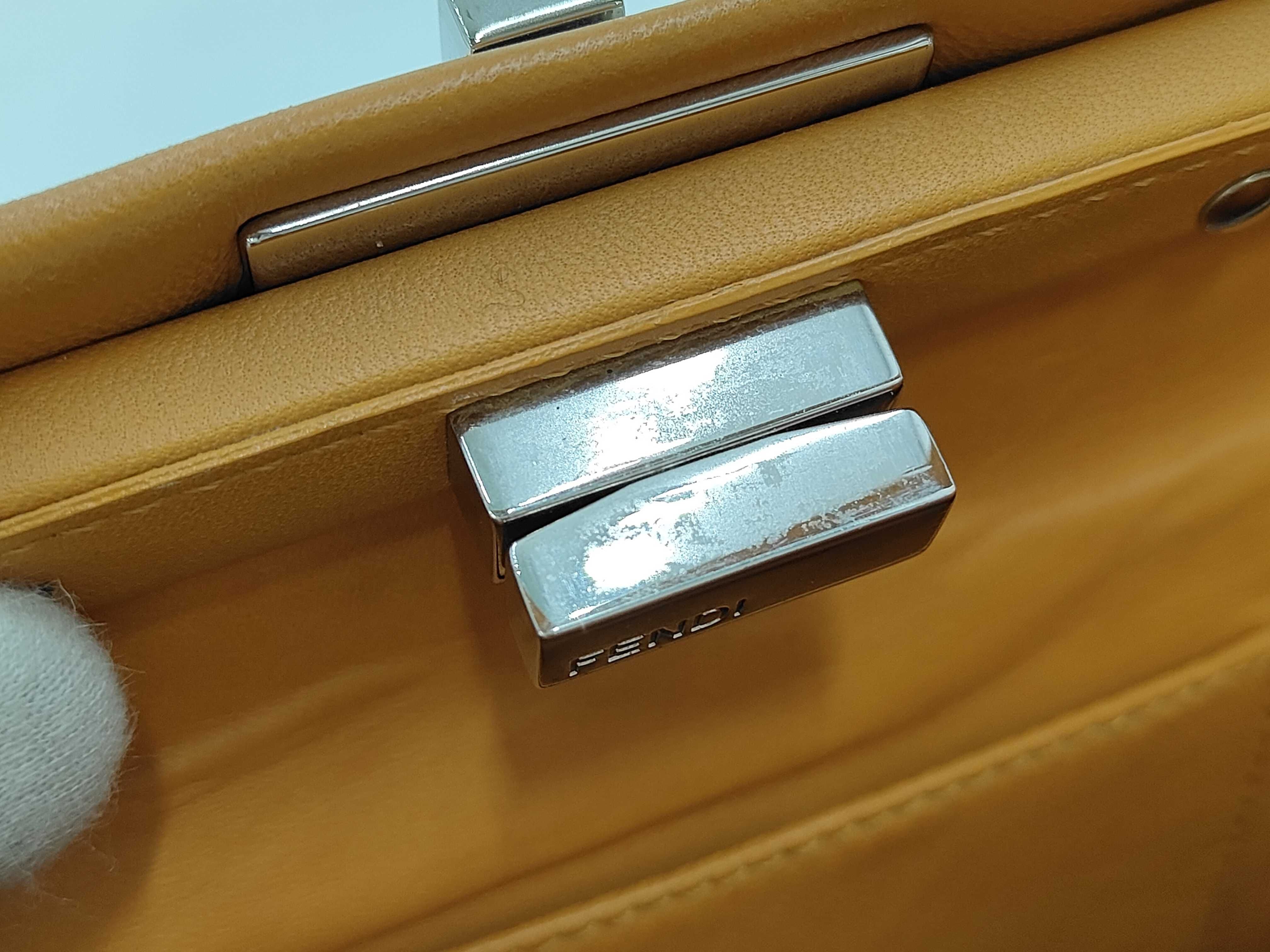 Peekaboo Small Handbag with Silver Hardware — view 10