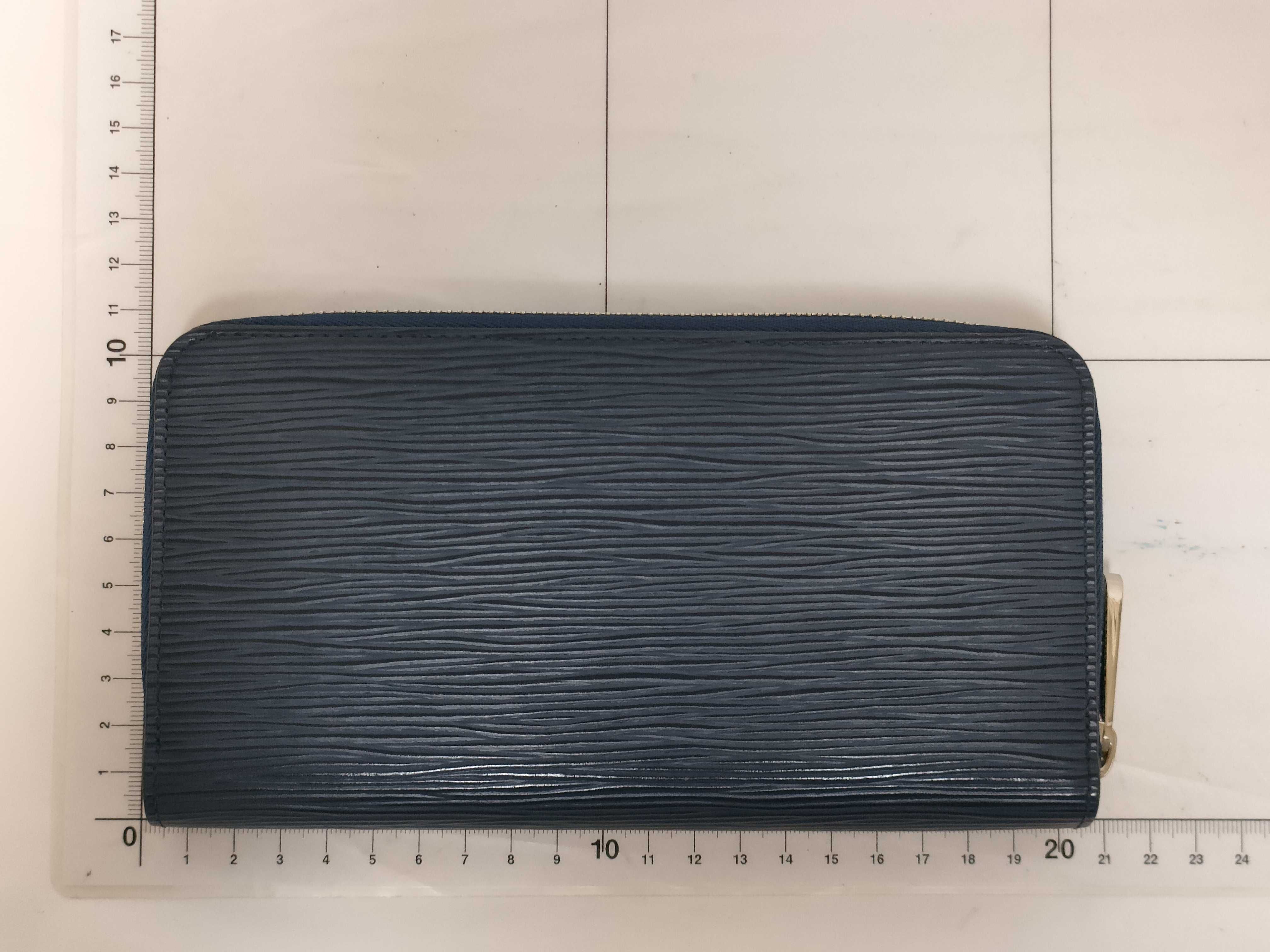 Epi Zippy Wallet Indigo Blue M61873 RFID verified wallet — view 2