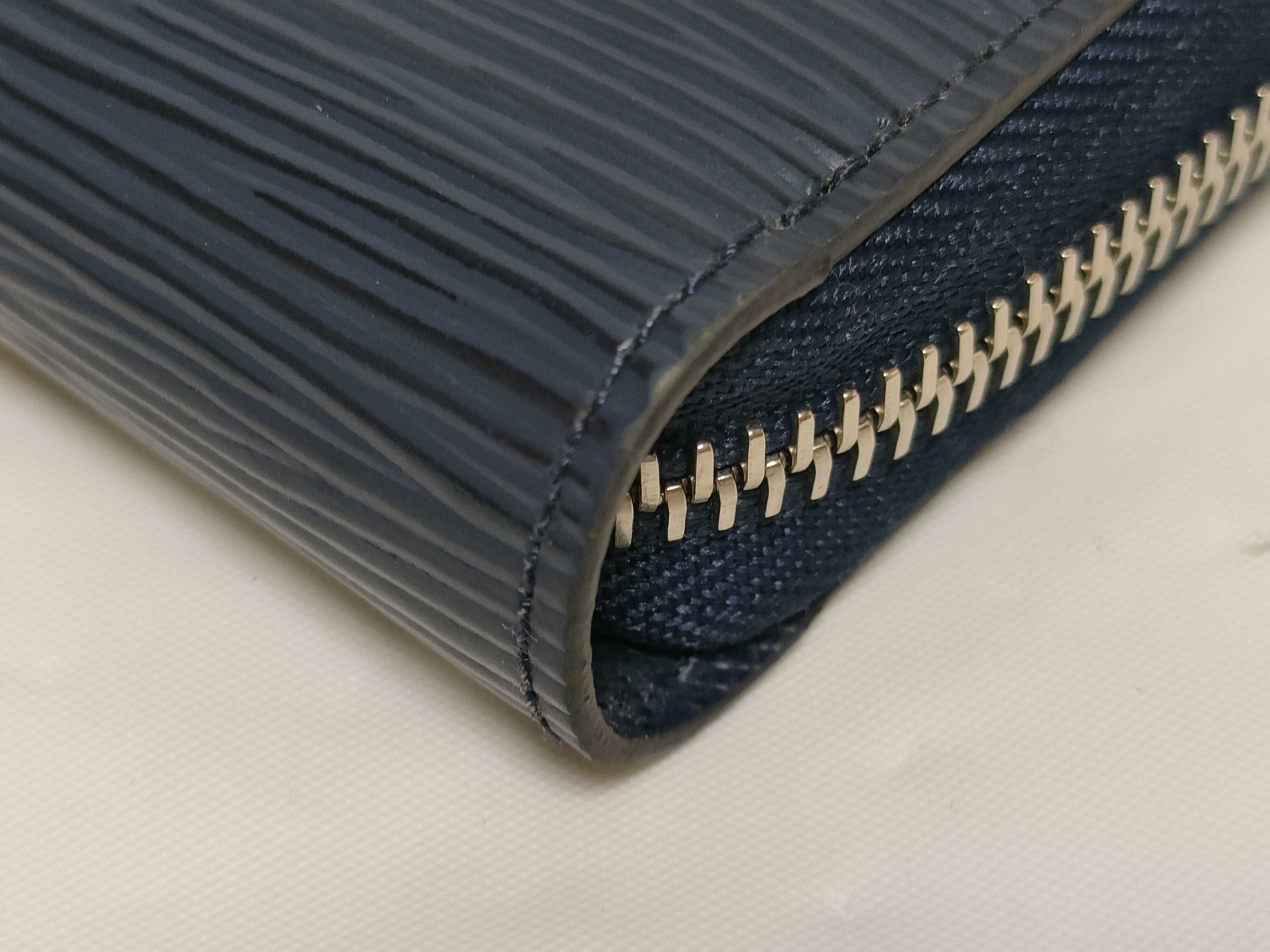 Epi Zippy Wallet Indigo Blue M61873 RFID verified wallet — view 3