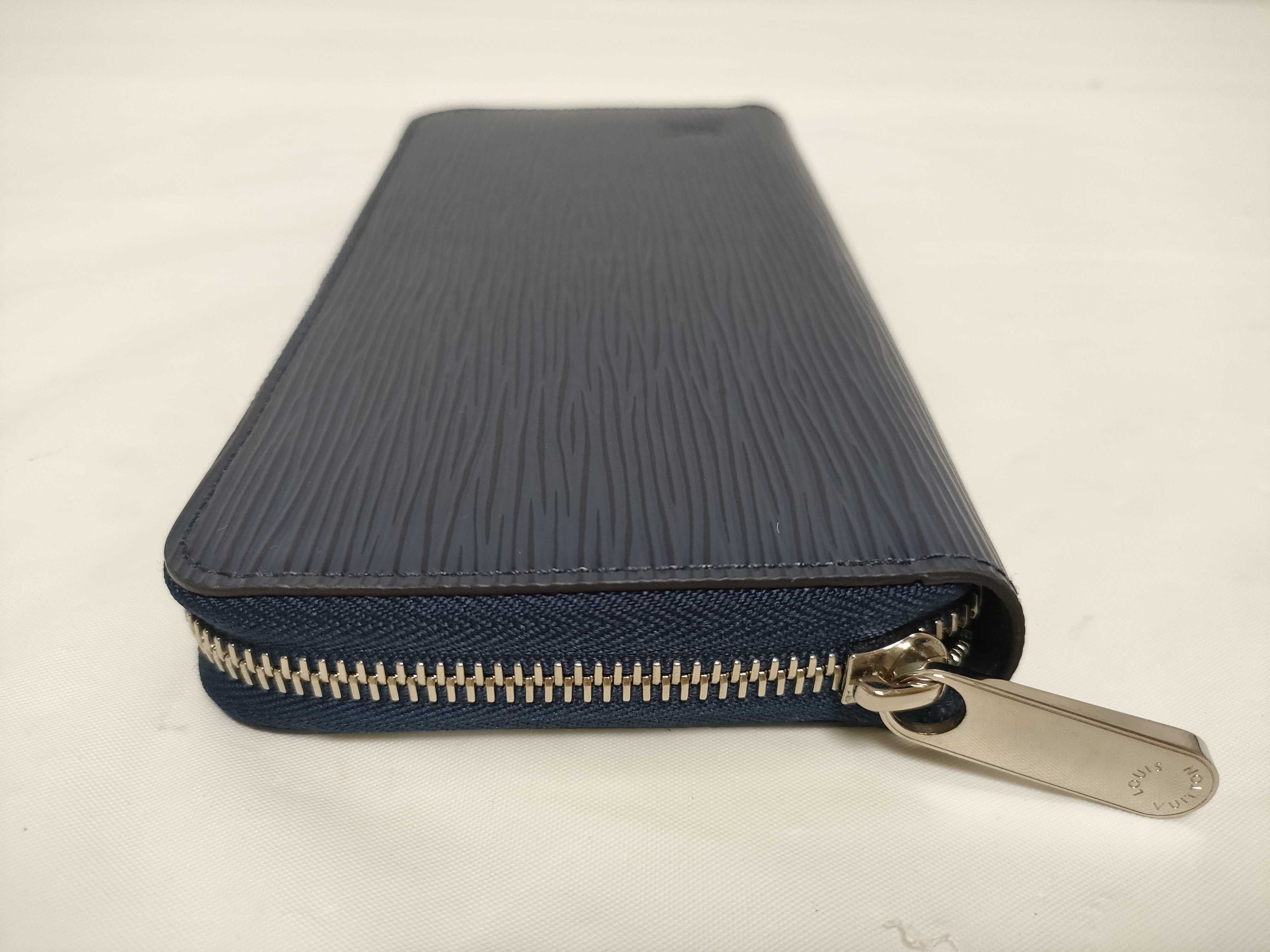 Epi Zippy Wallet Indigo Blue M61873 RFID verified wallet — view 7