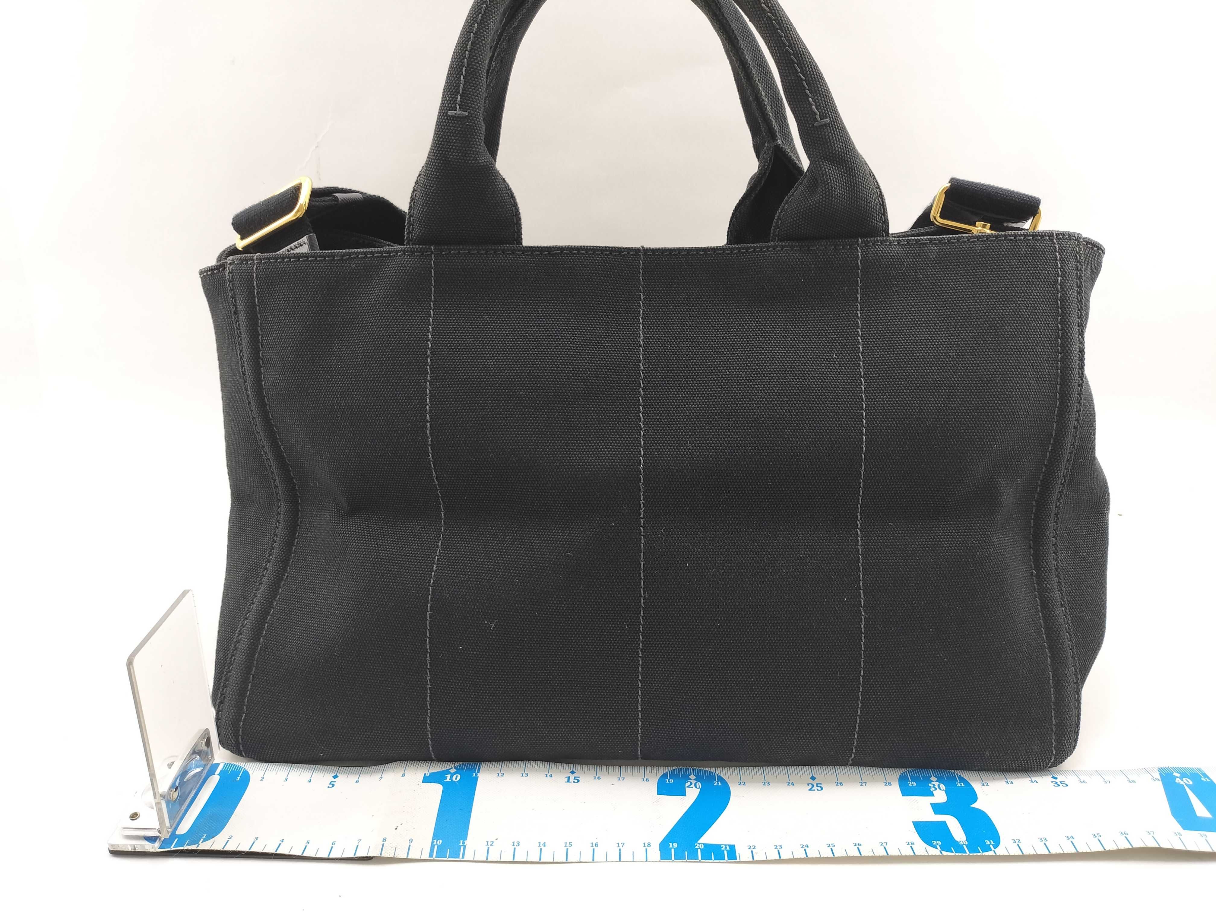 Canapa M Bijou Studded Tote Bag 2-Way Bag Black Tote Bag — view 2