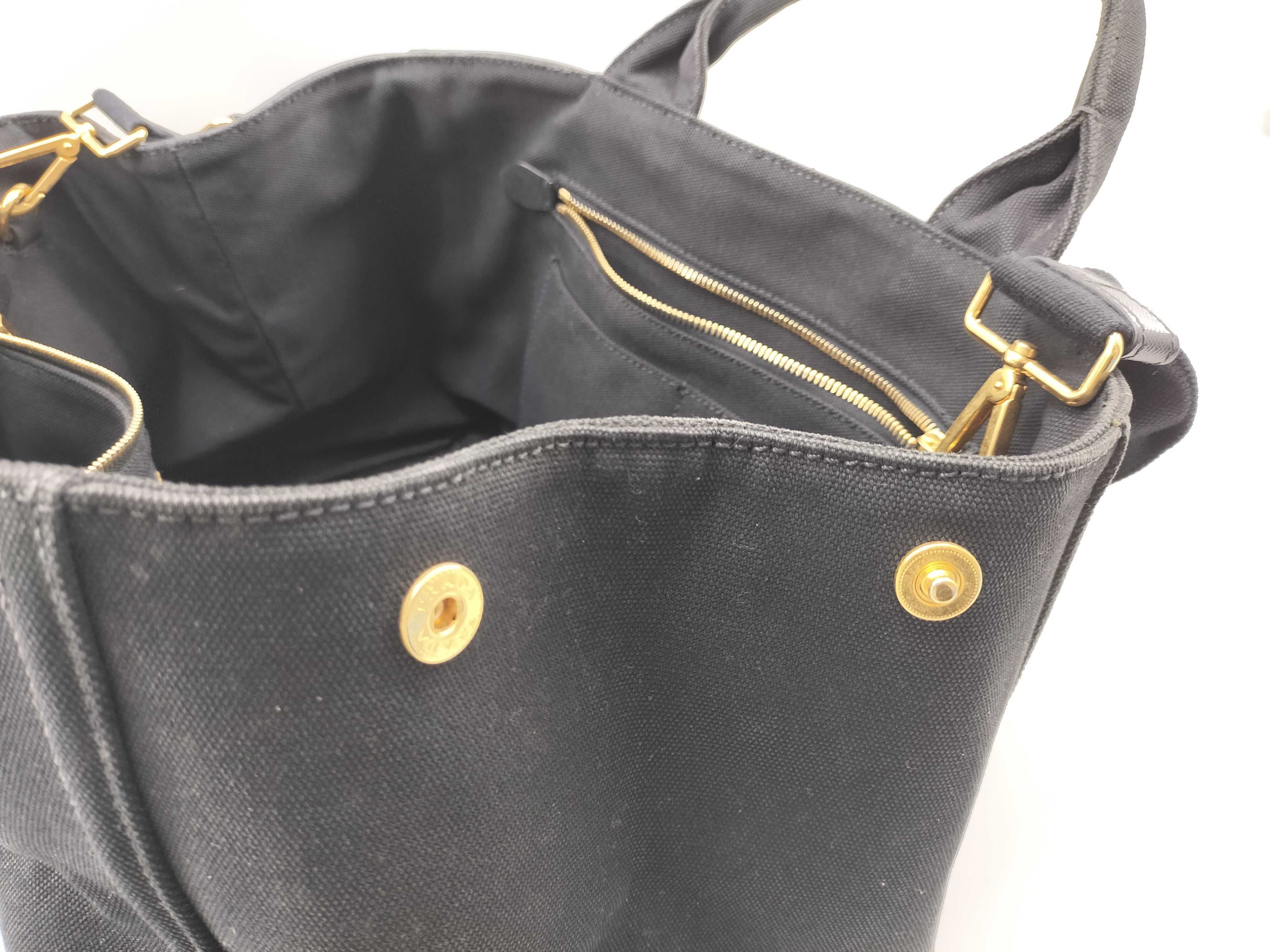 Canapa M Bijou Studded Tote Bag 2-Way Bag Black Tote Bag — view 15
