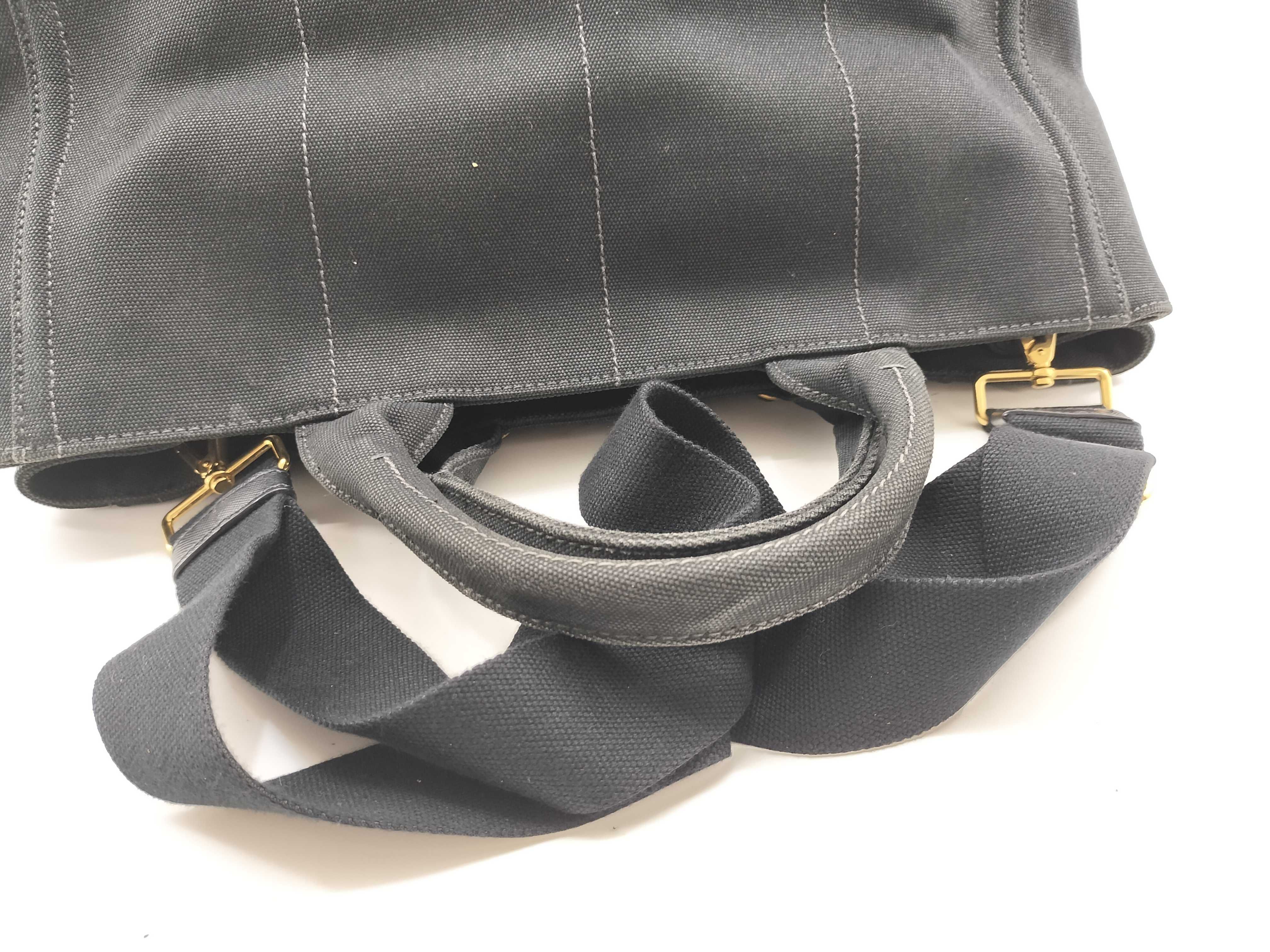 Canapa M Bijou Studded Tote Bag 2-Way Bag Black Tote Bag — view 7