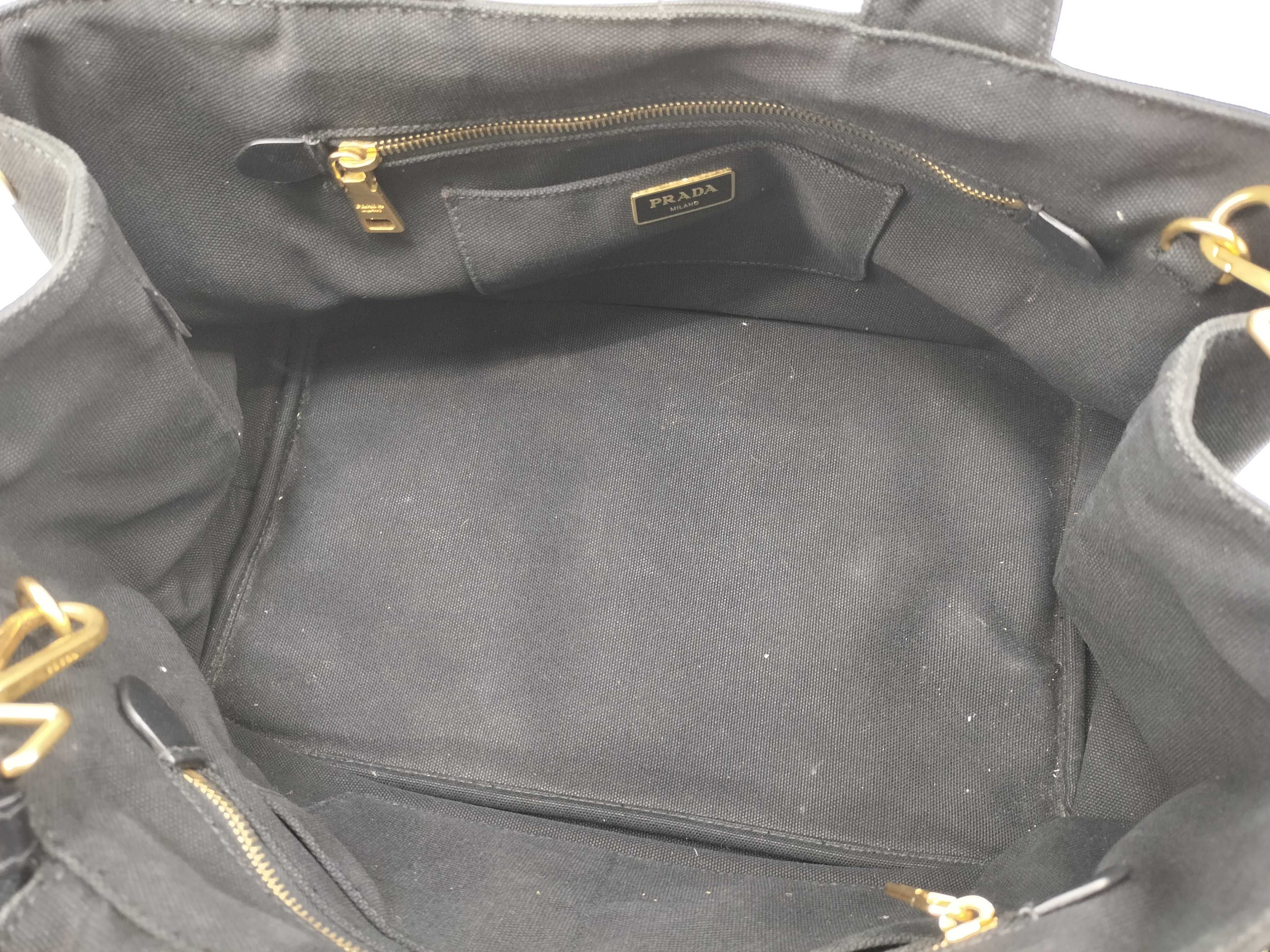 Canapa M Bijou Studded Tote Bag 2-Way Bag Black Tote Bag — view 8