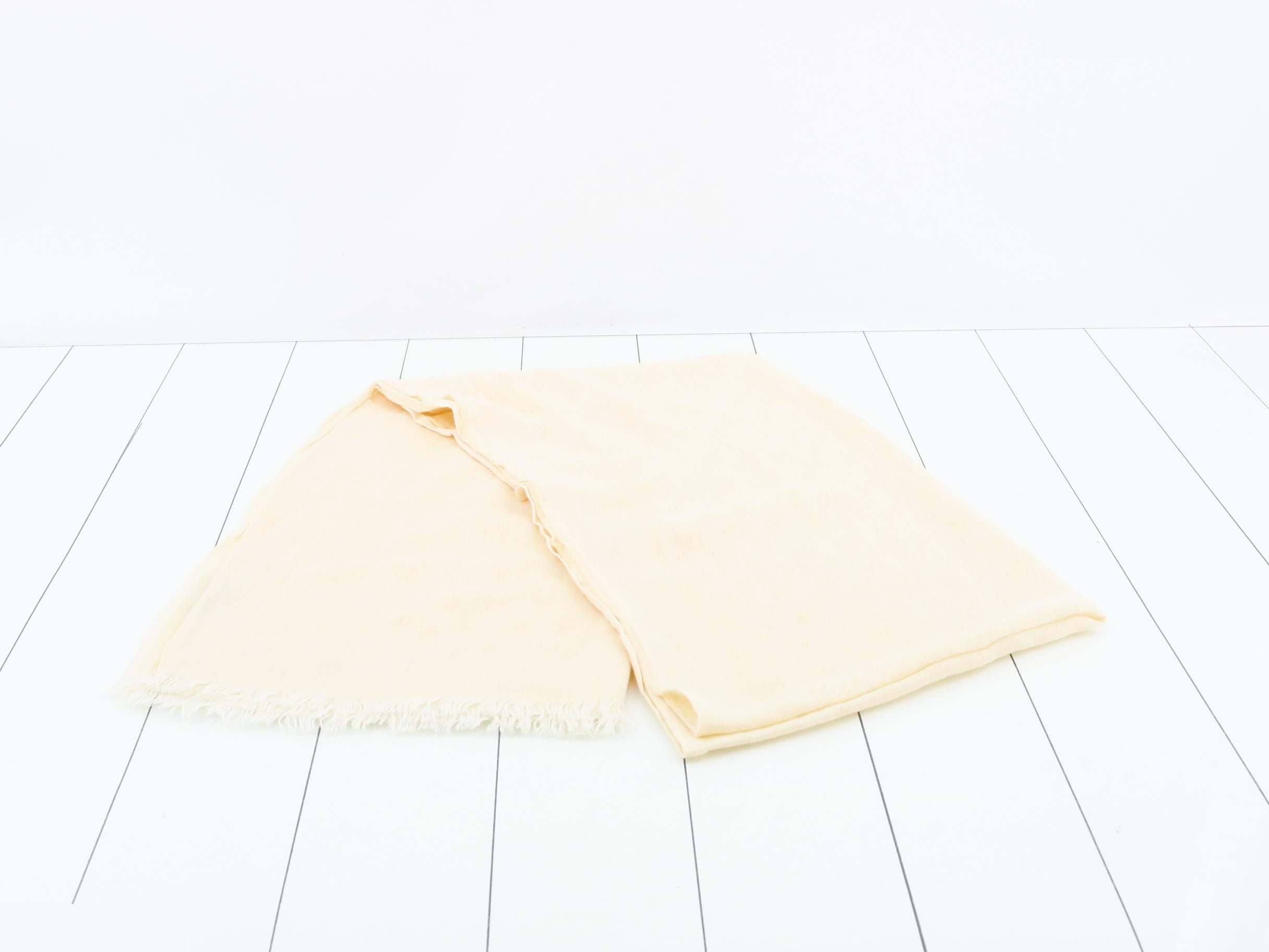 GG pattern large stole, cotton — view 3
